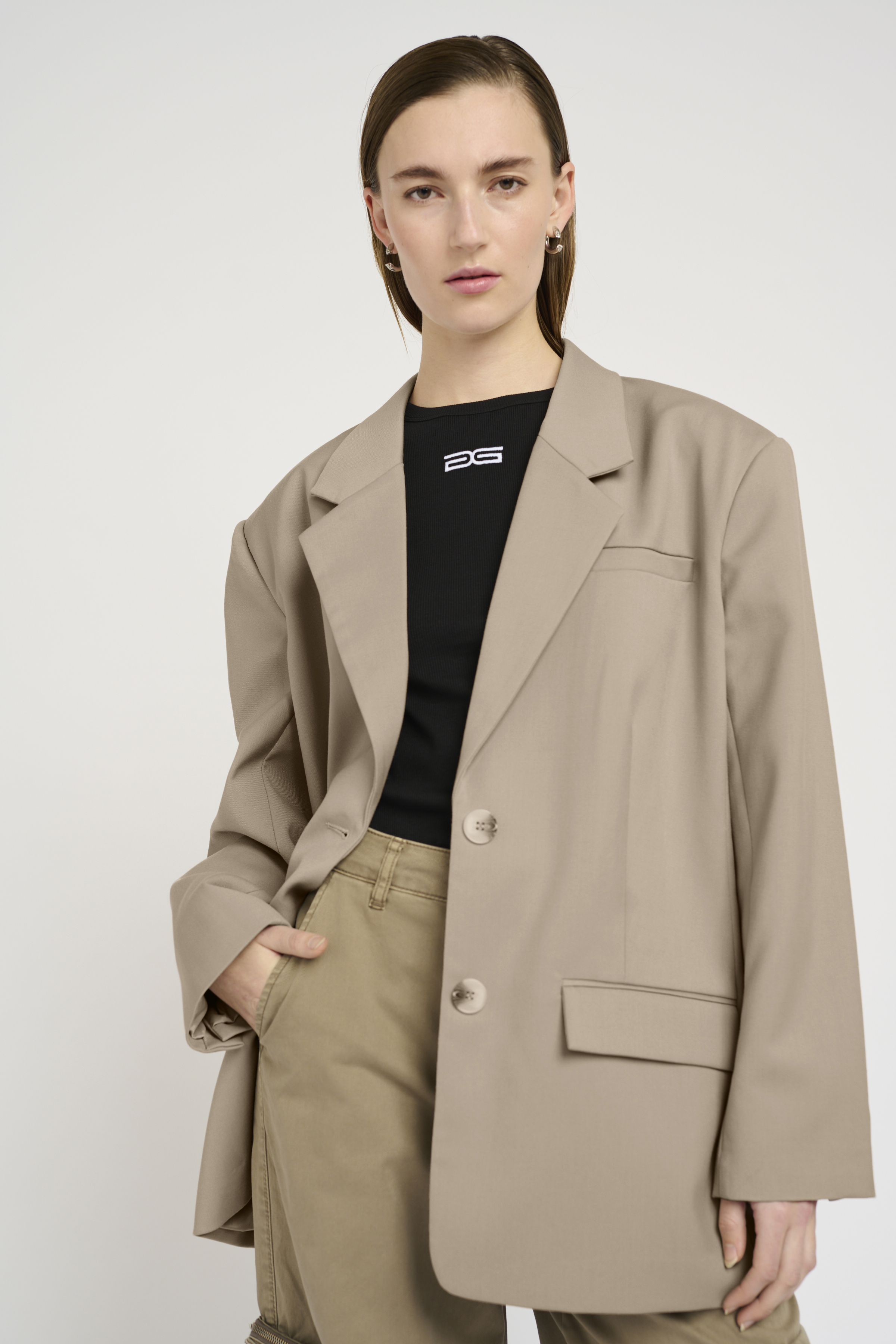 【特別送料無料！】 PaulaGZ Oversized color string in blazer Clothing