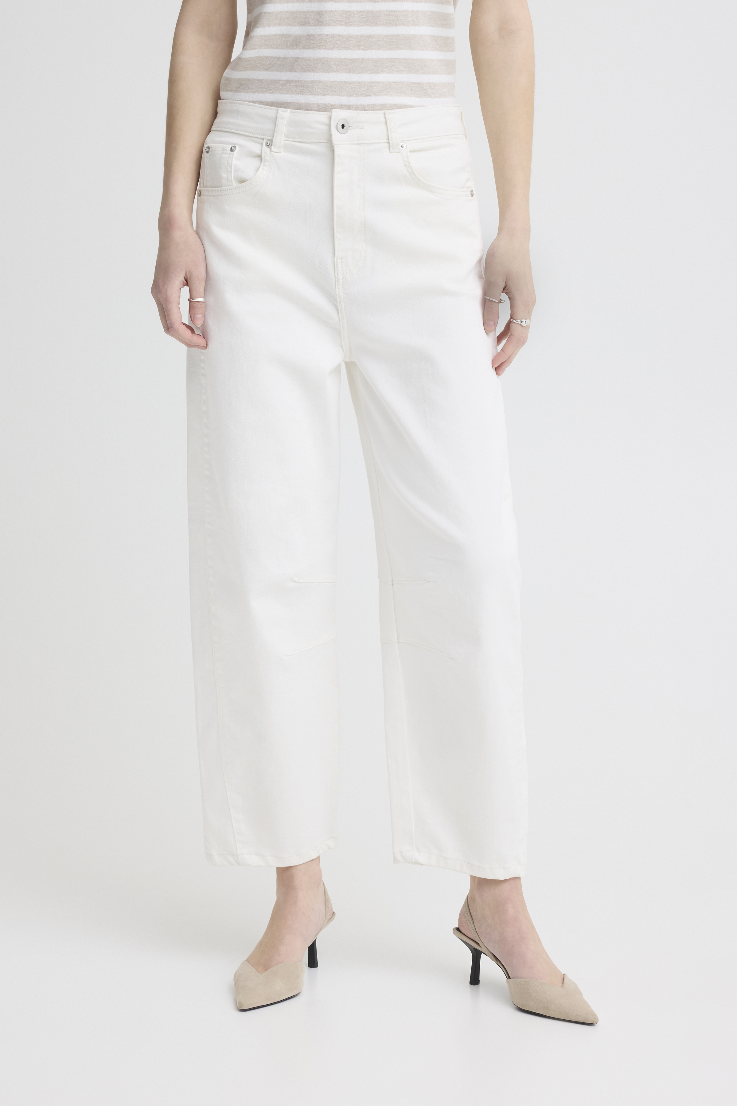 【Ichi】 IHZIGGY Jeans i blanc de blanc / white bomull | ICHI