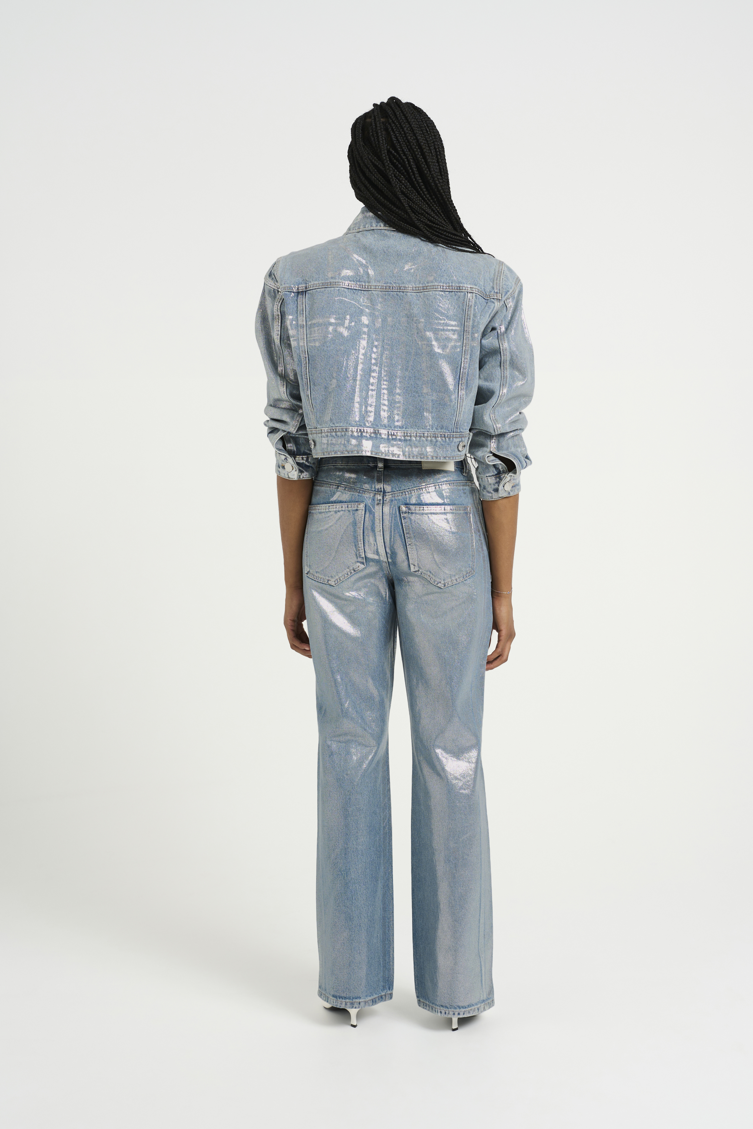 GQ602◇JELADO : 24ss 391SB Overall ◇M Jada Ribbed Mock Neck Long Sleeve Jumpsuit (Grey) – Shop