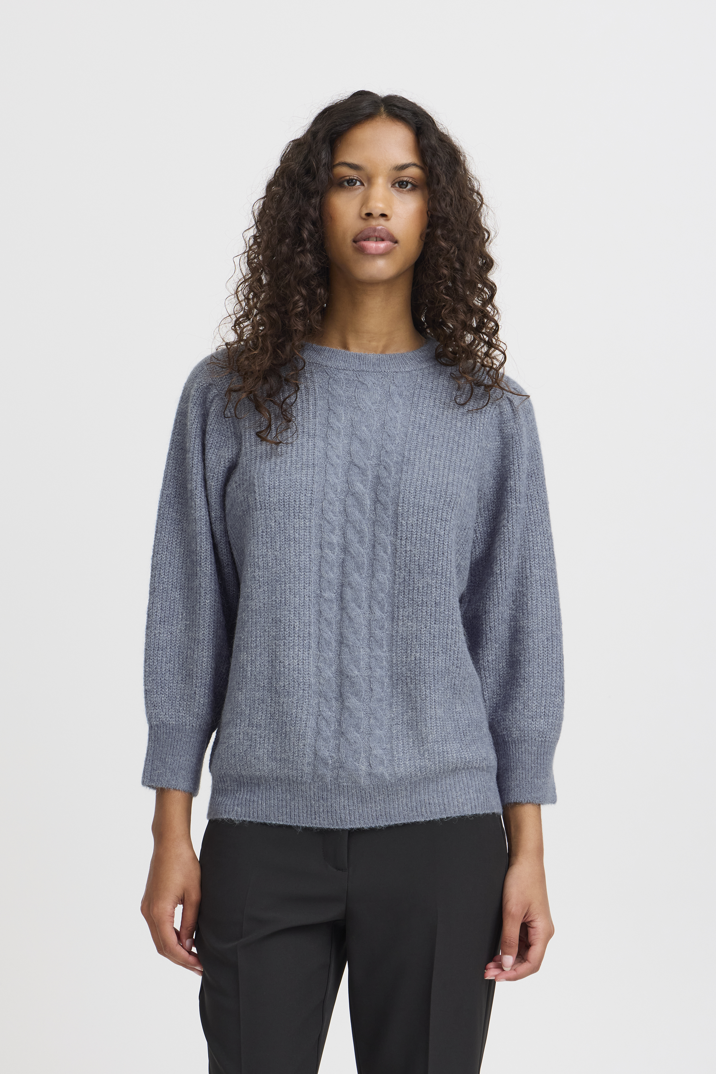 売れ筋商品|||イチ ニット&セーター レディース アウター IHKamara - Jumper - blue mirage IHKAMARA Pullover in blue mirage colour | ICHI