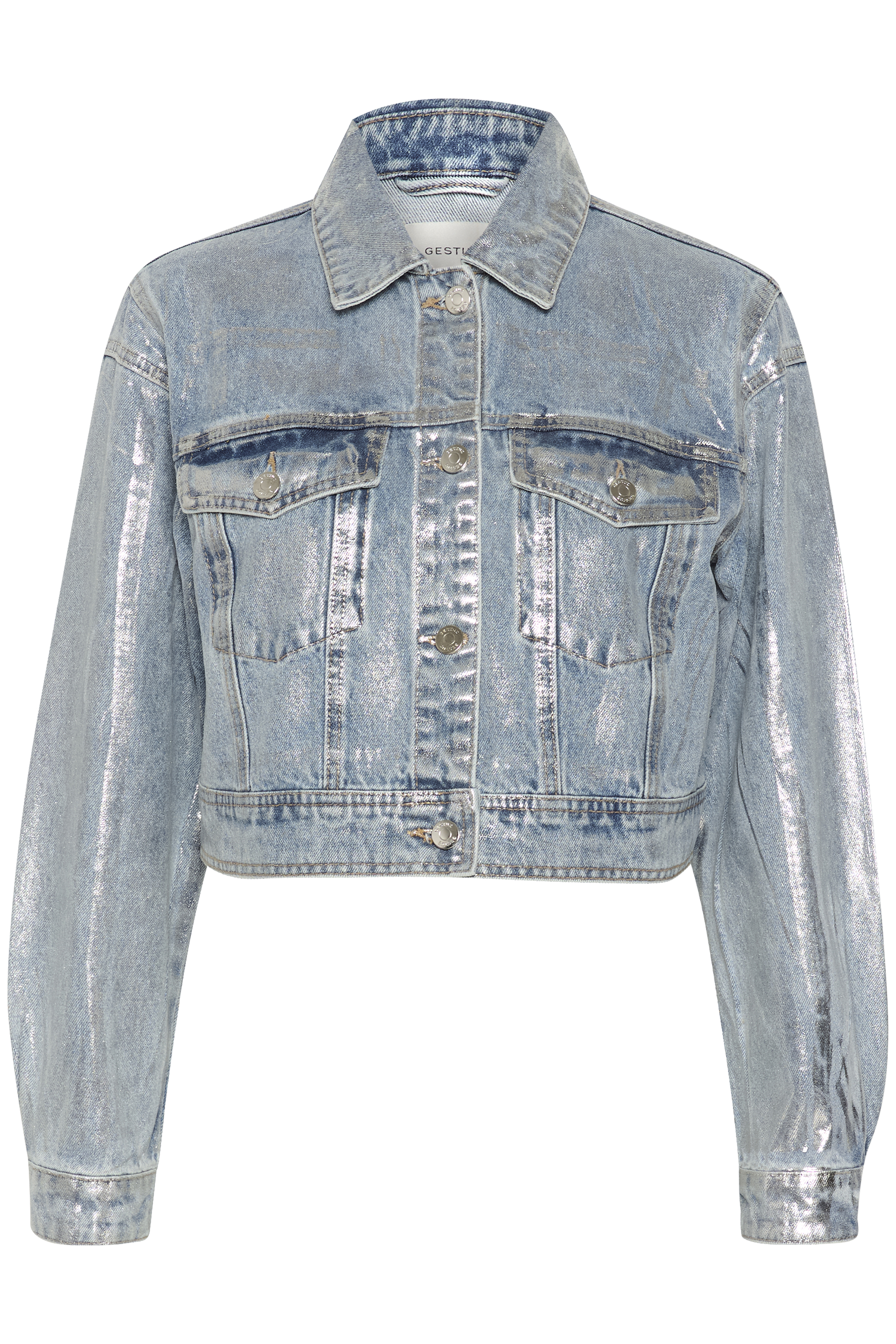 CoatyGZ Jeans in coated silver blue wash cotton