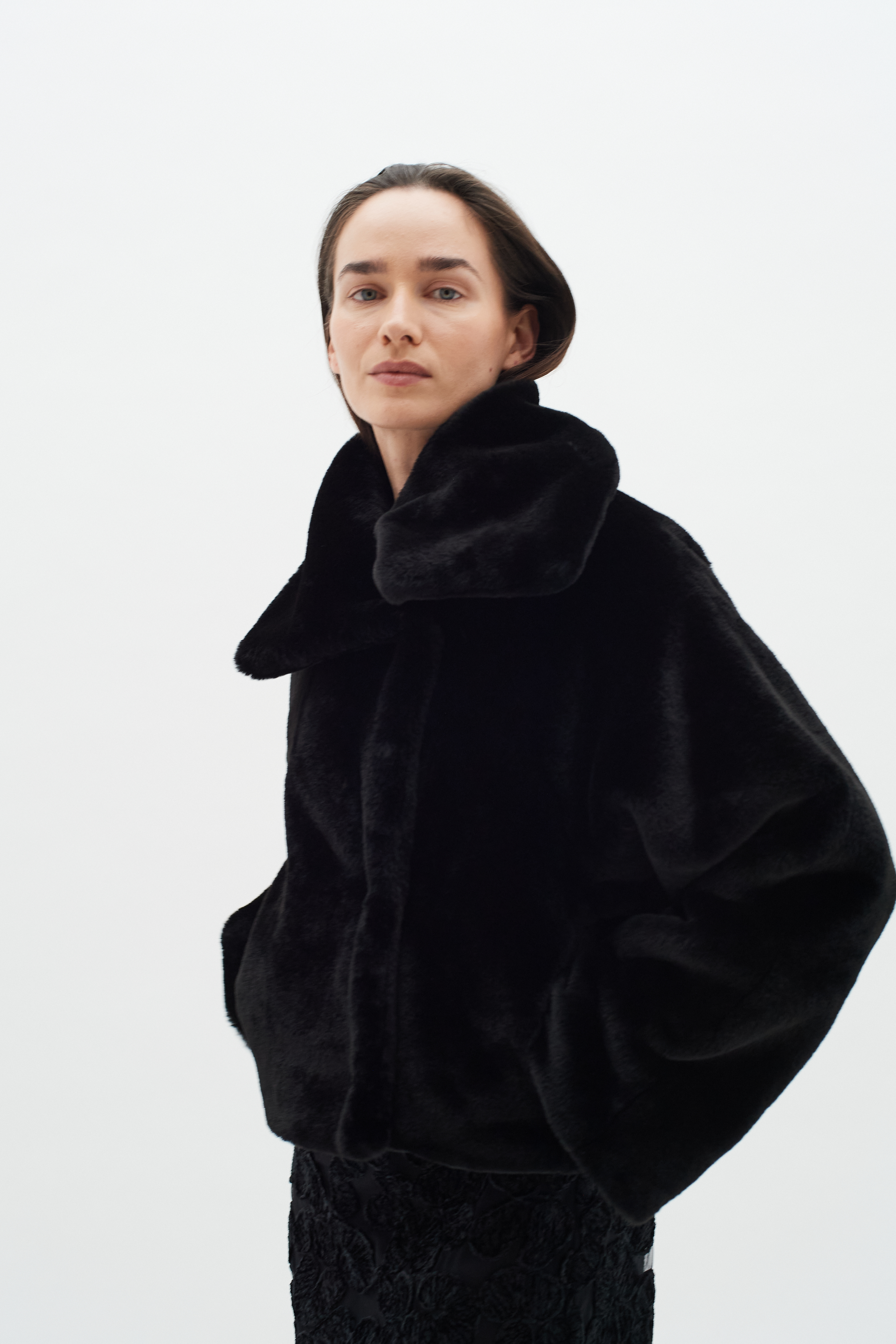 YonekoIW Outerwear in black polyester