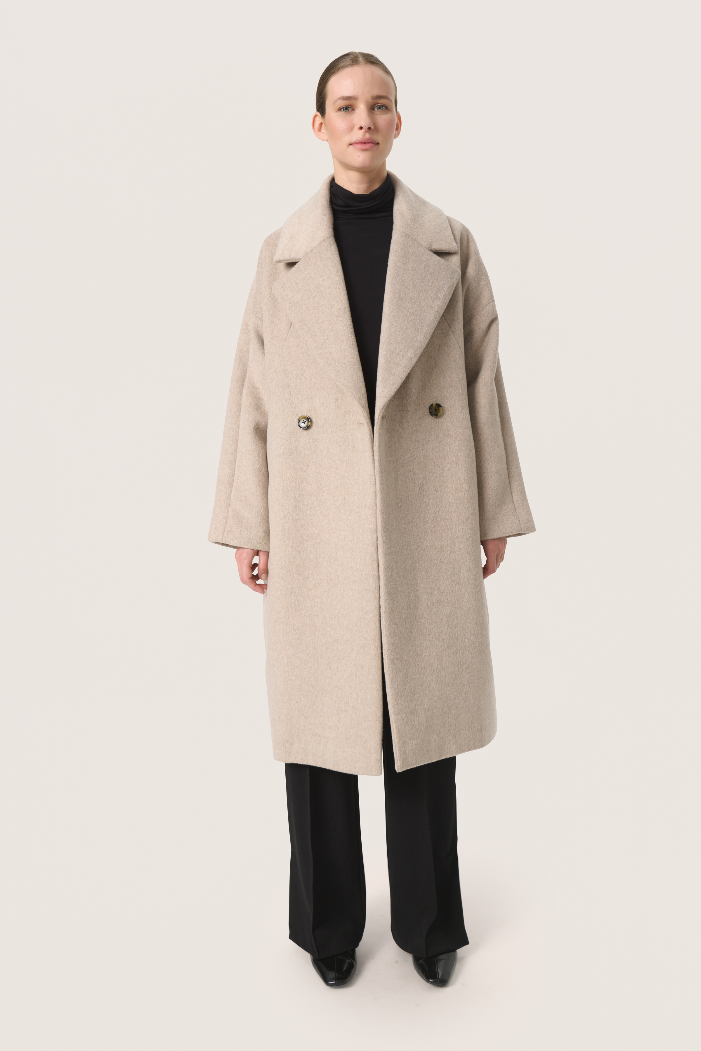 【美品・タグ付き】Herlipto Odette Wool-Blend Coat herlipto Odette Wool-Blend Coat - pink