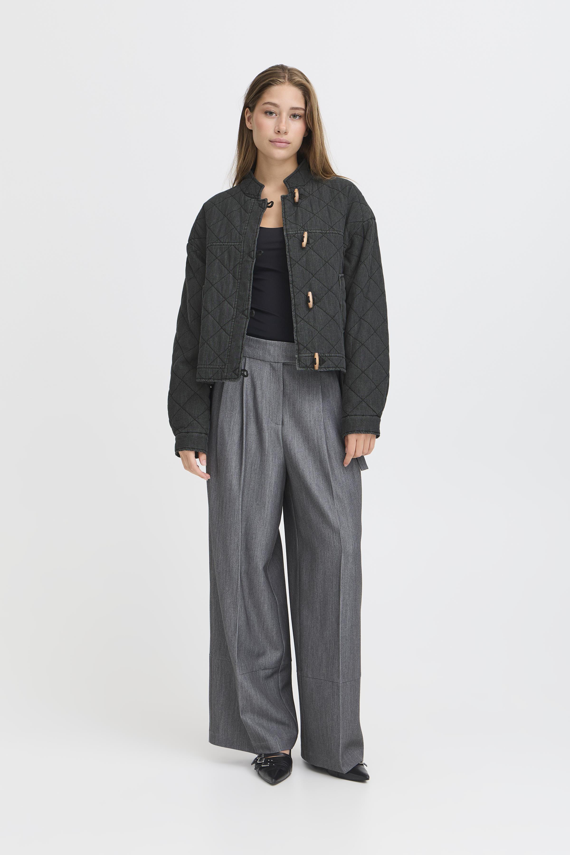 IHELOVERA Outerwear in denim grey washed cotton | ICHI