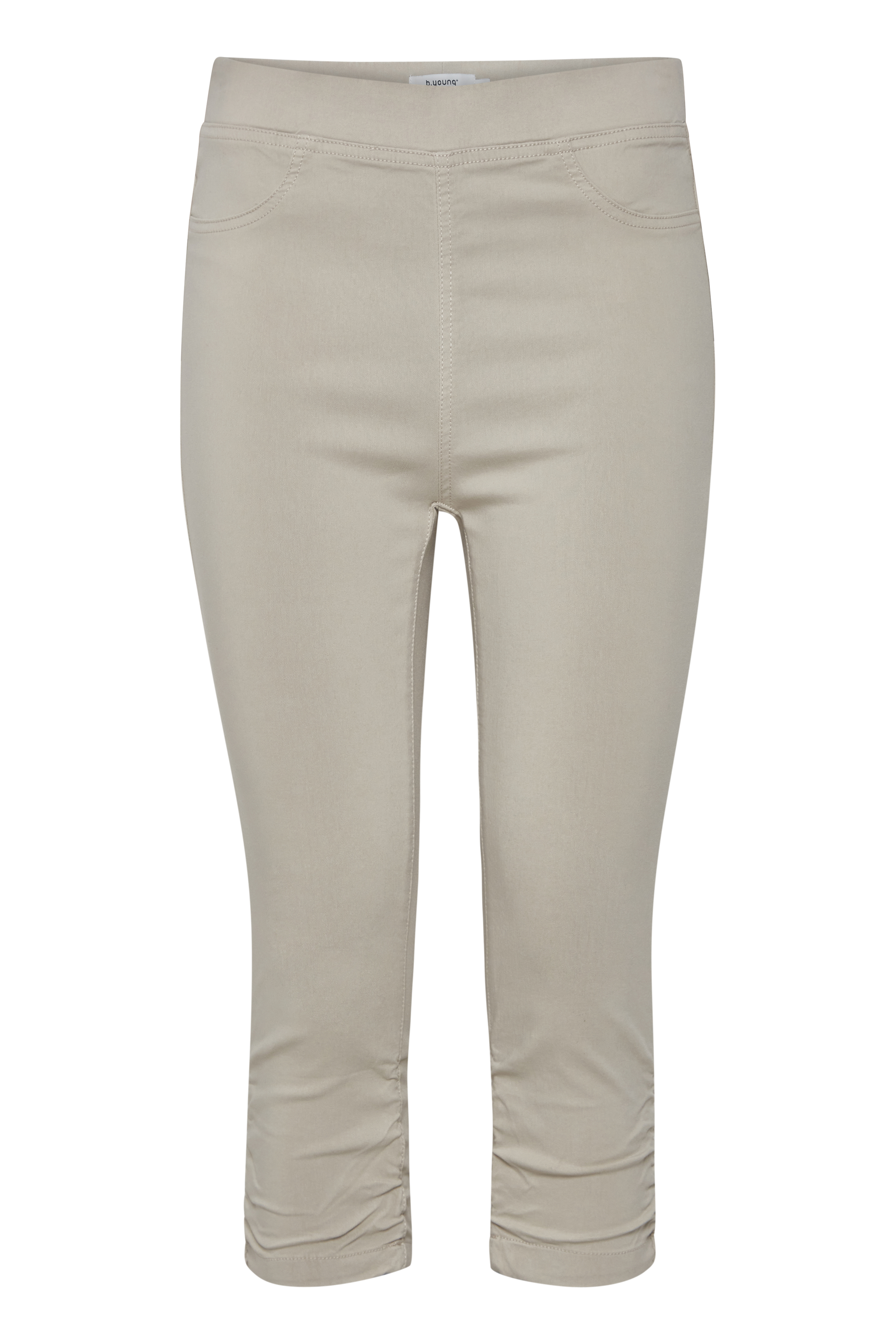 BYKEIRA Capri pants in cement colour | b.young