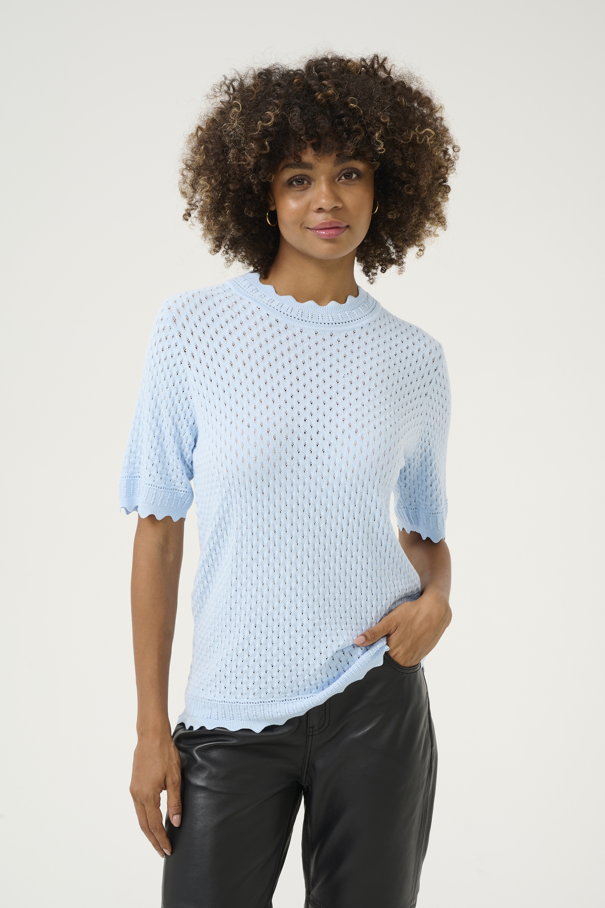 CUdali Pullover in cashmere blue colour