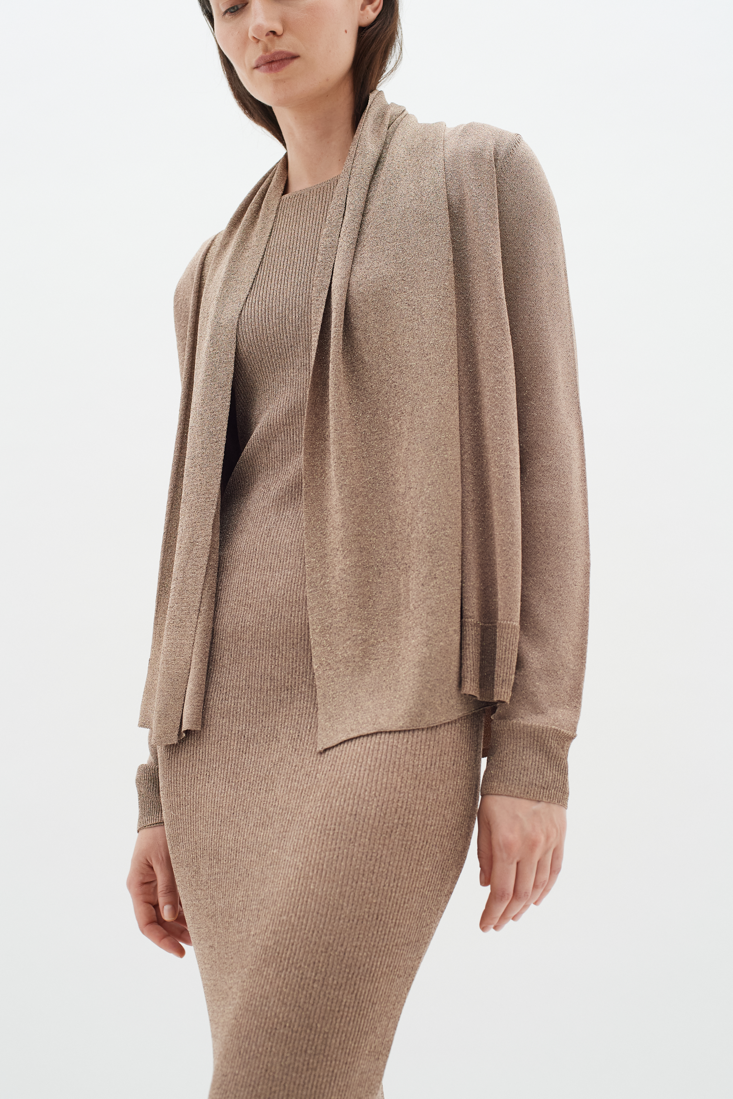 ThaniIW glitter Cardigan in black colour