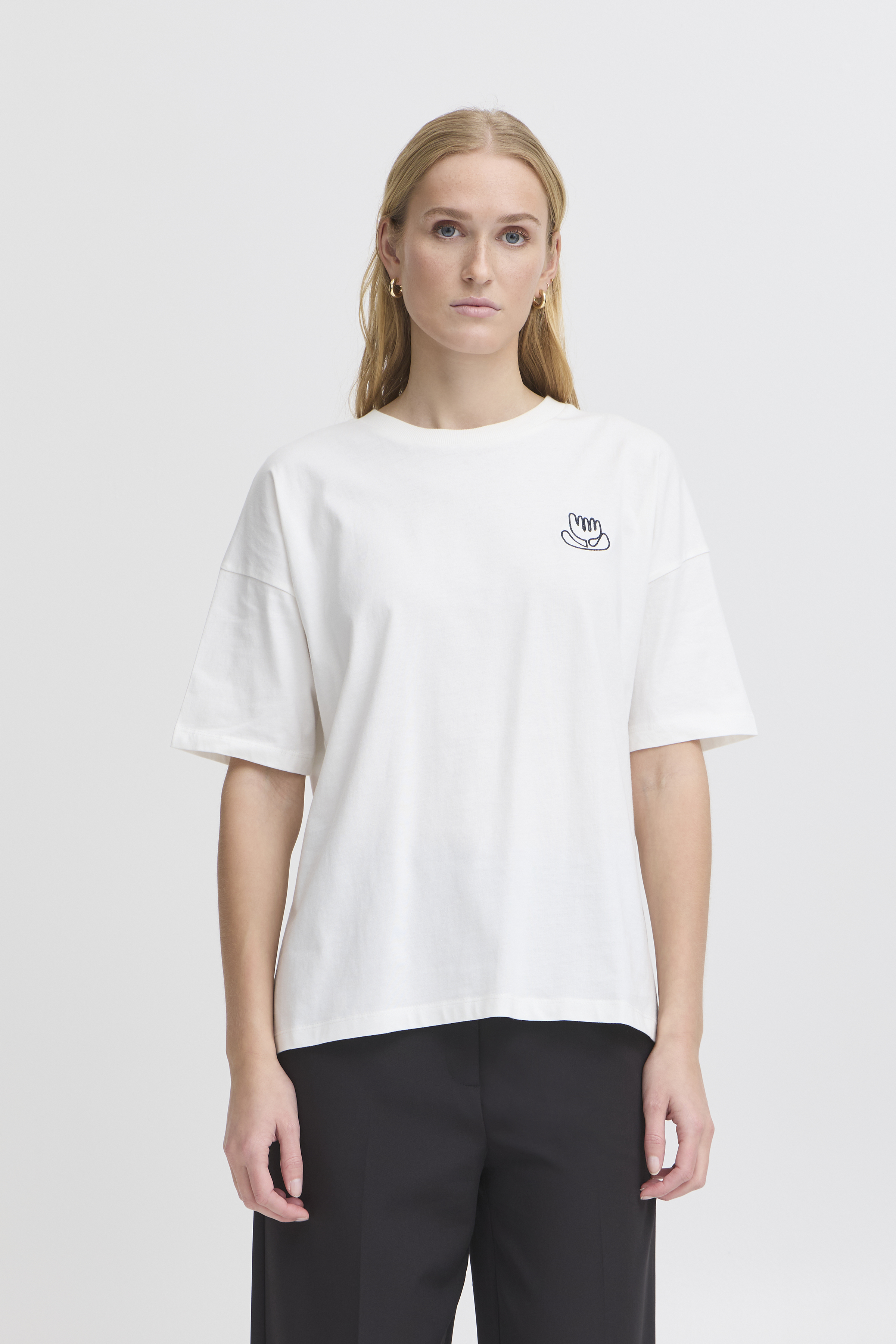 売れ筋商品|||イチ Tシャツ レディース トップス IHLINNO - Basic T-shirt - cloud dancer イチ Tシャツ レディース トップス IHLINNO - Basic T-shirt