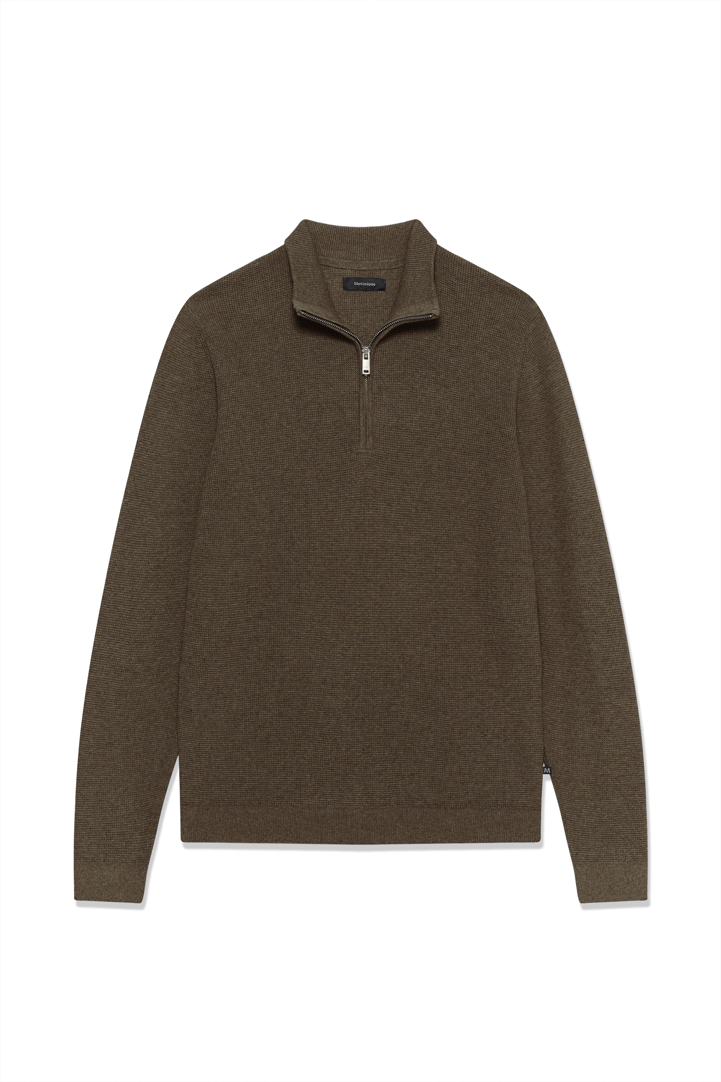 M. MARTIN ニットDEUXIEME CLASSE Cardigan | Brown | dk brown mel | Relaxed fit | 30-800229 | LINDBERGH