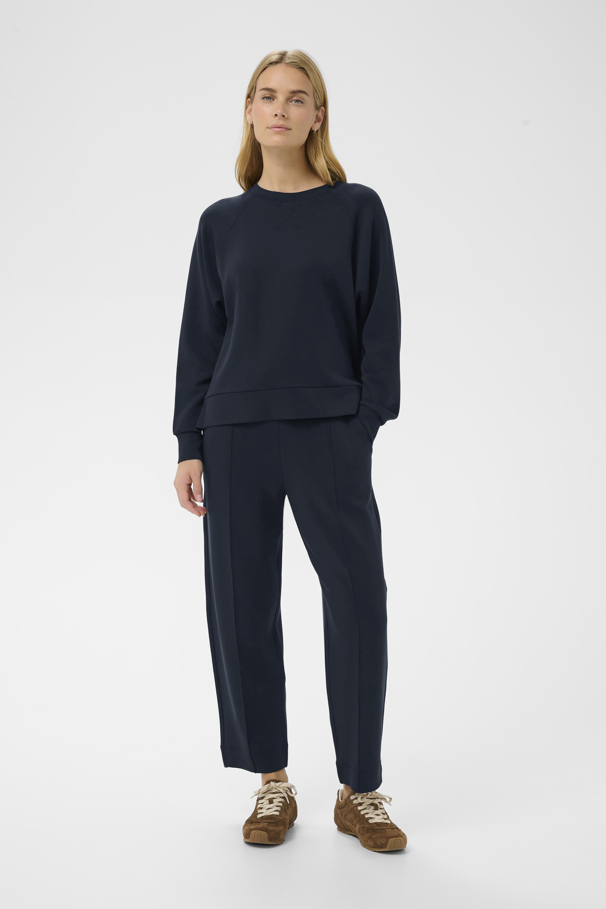ZenaPW Trousers in dark navy / blue colour