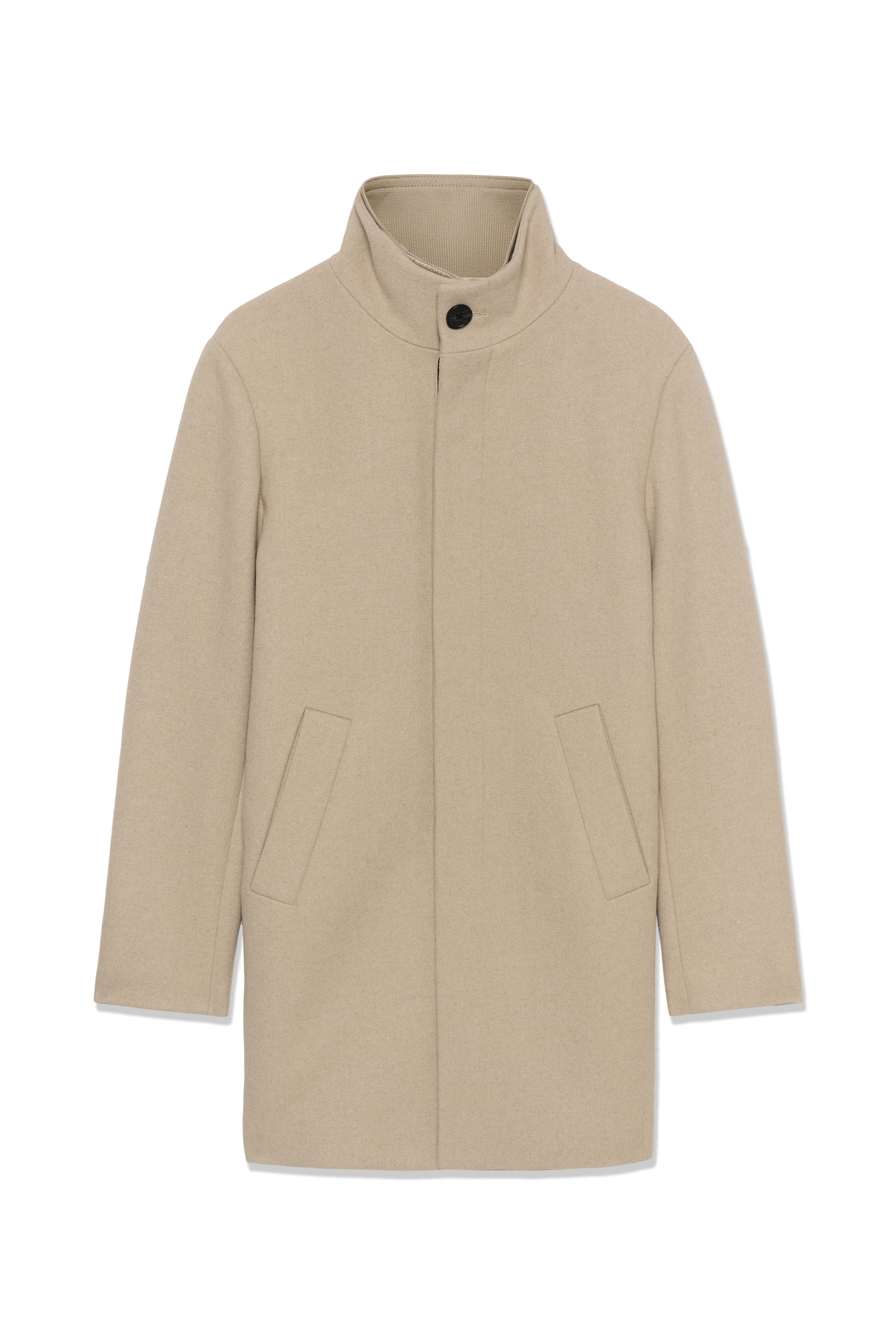 HARVEY WOOL COAT IN PLAZA TAUPE / GREY COLOUR