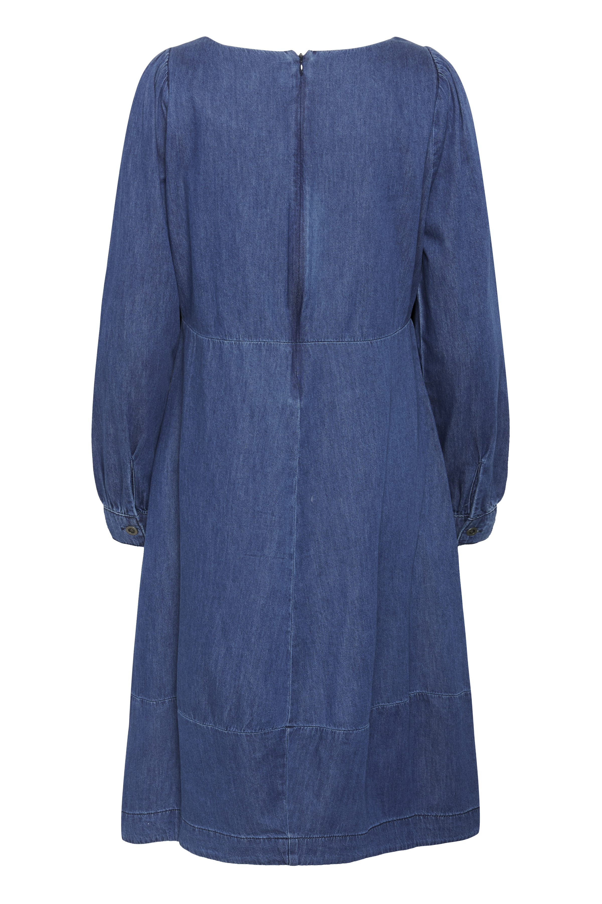 CUarpa denim dress in rinse wash / blue cotton