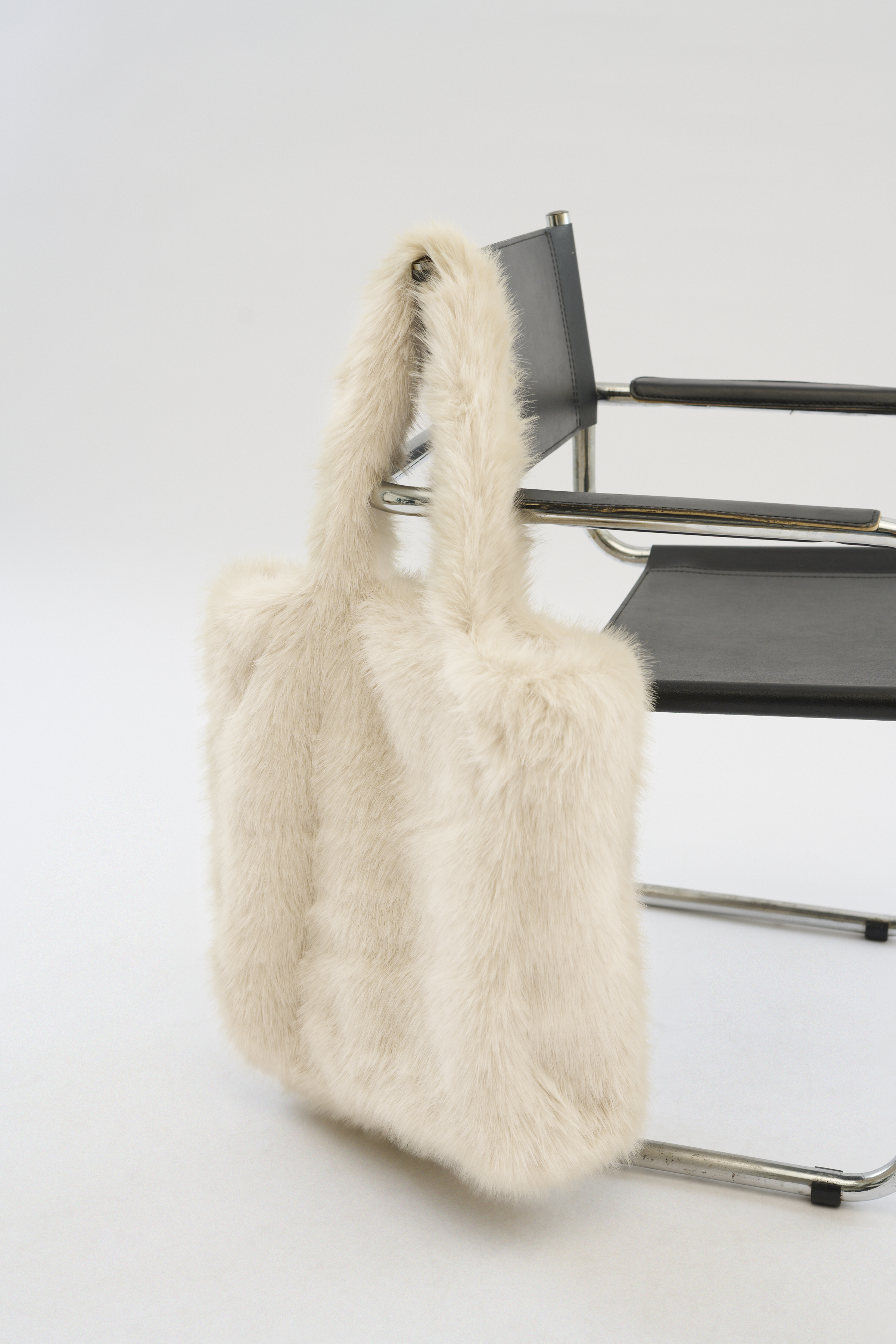 Faux fur tote bag sale