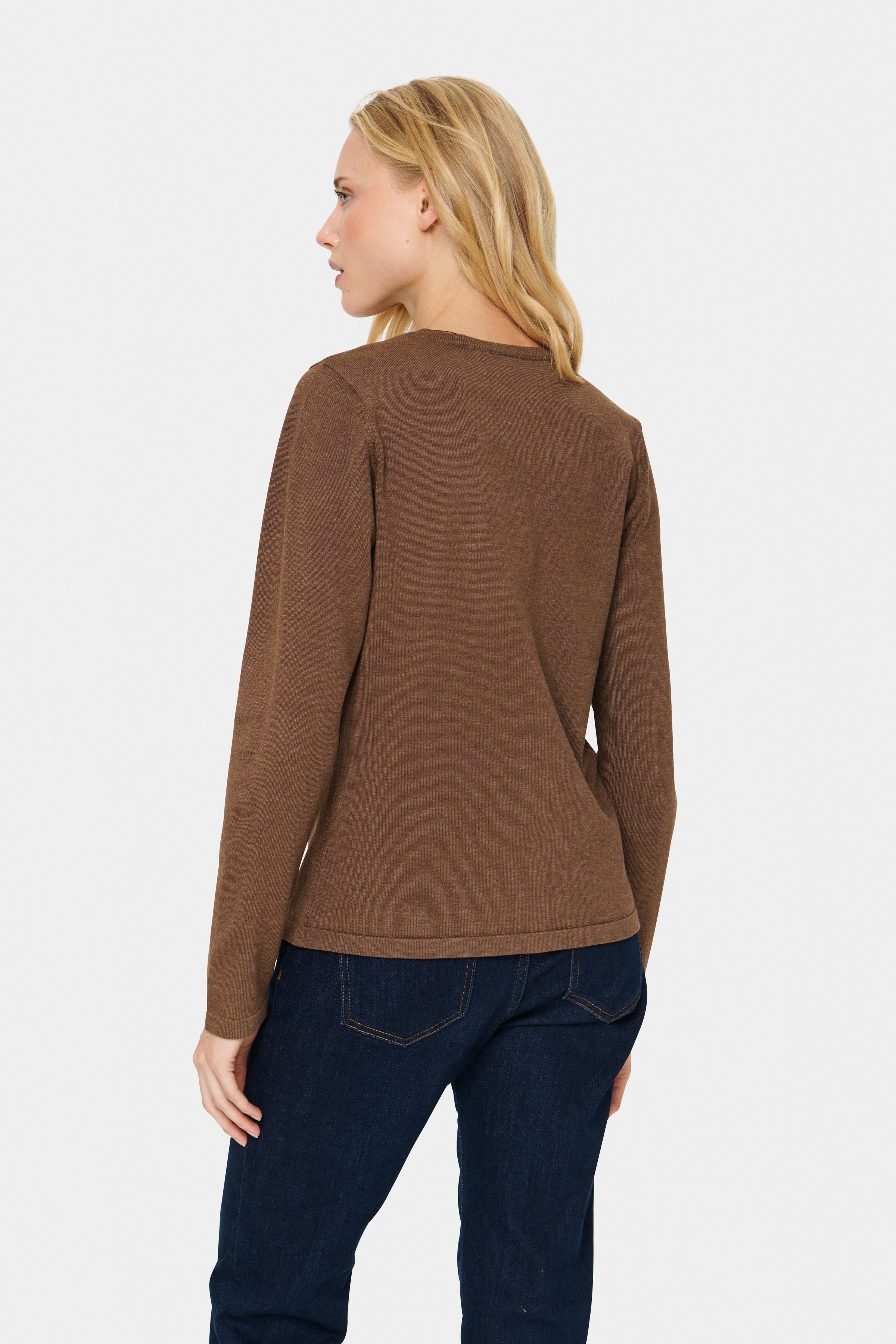 MilaSZ R-Neck Cardigan in gumdrop green colour | Saint Tropez MilaSZ R-Neck Cardigan in gumdrop green colour | Saint Tropez