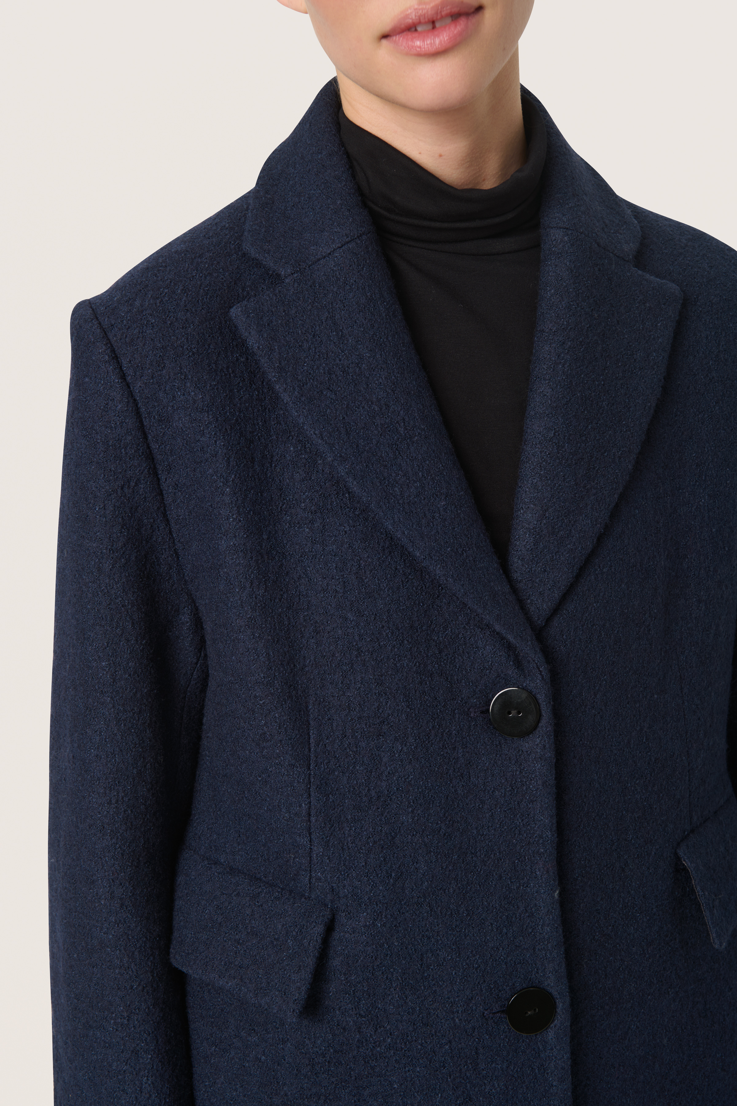ジャケット・アウター blurhms PEA COAT 3 NAVY comoli maatee blurhms PEA COAT 3 NAVY comoli maatee