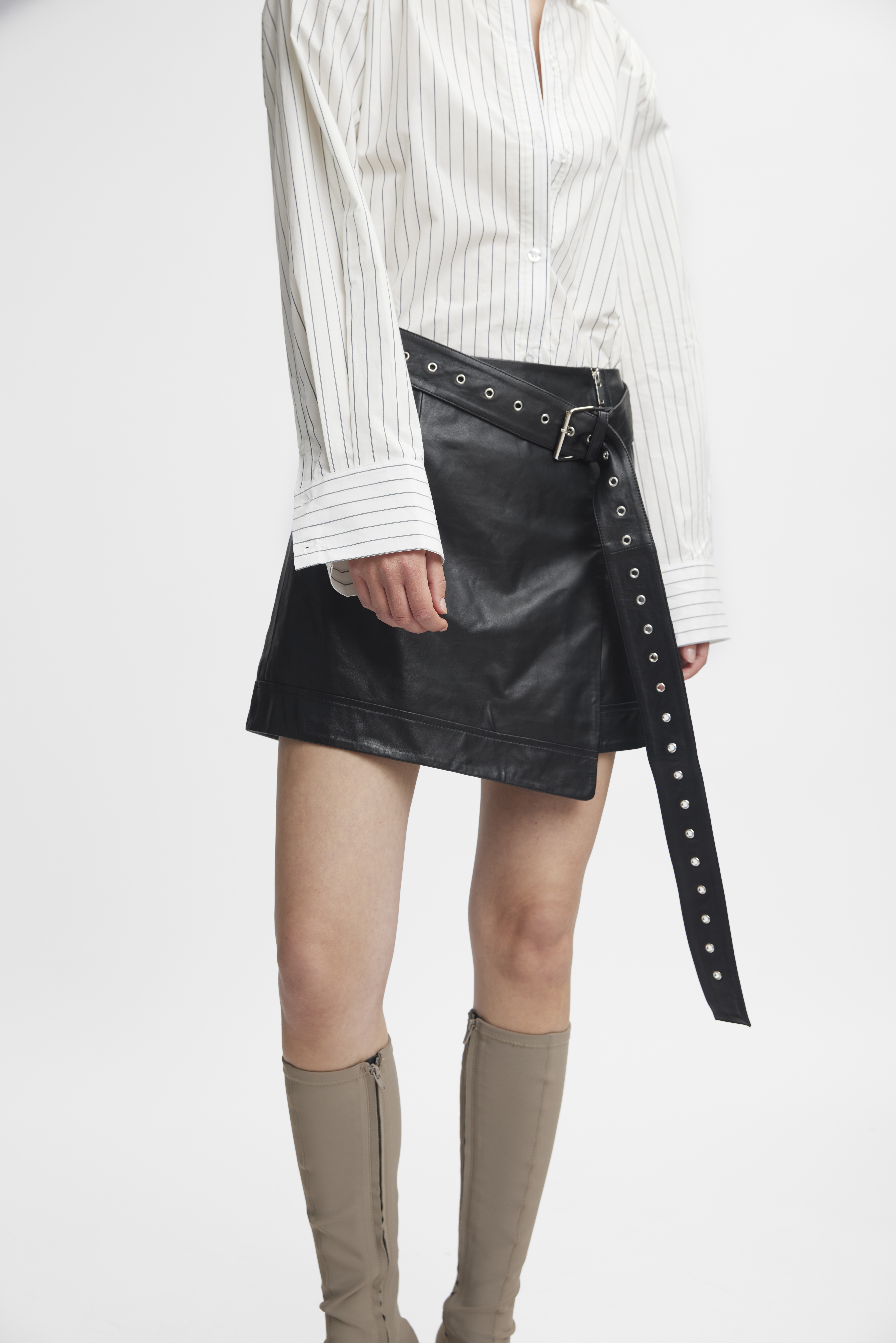 スカート gajess Giselle Leather Skirt 38 gajess Giselle Leather Skirt 38