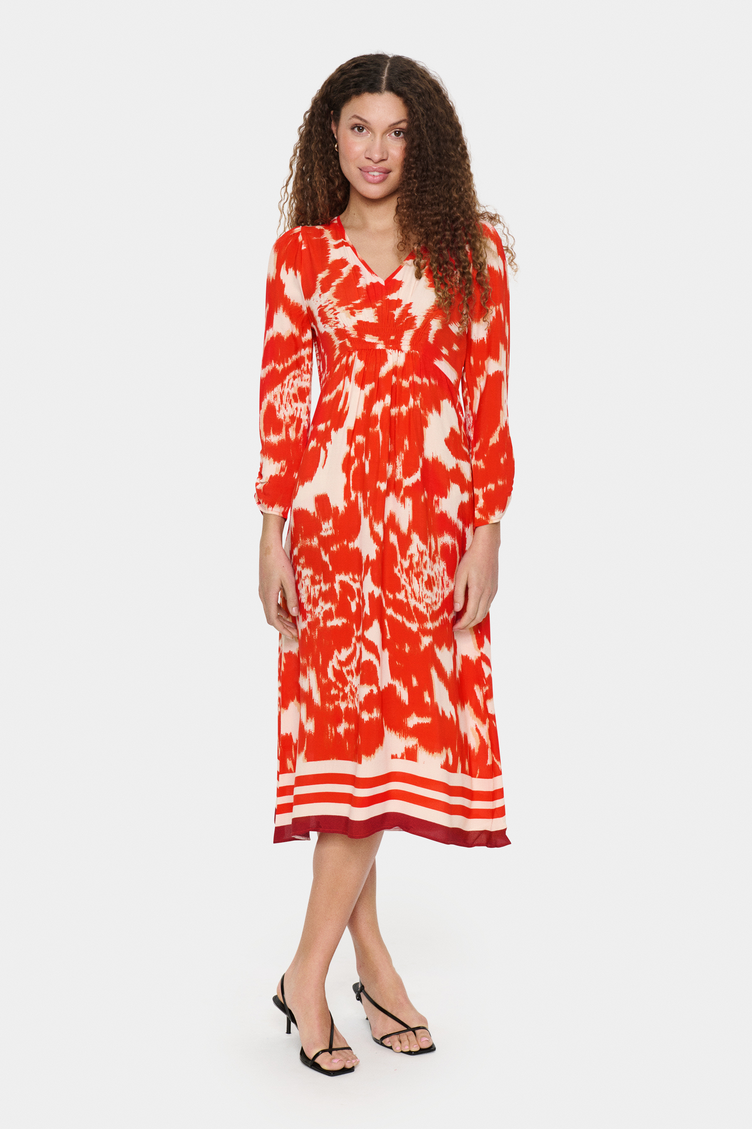 【送料&関税込】CourrA¨ges Red Viscose Blend Dress Courrèges SUNSET sheer gradient open back dress | The
