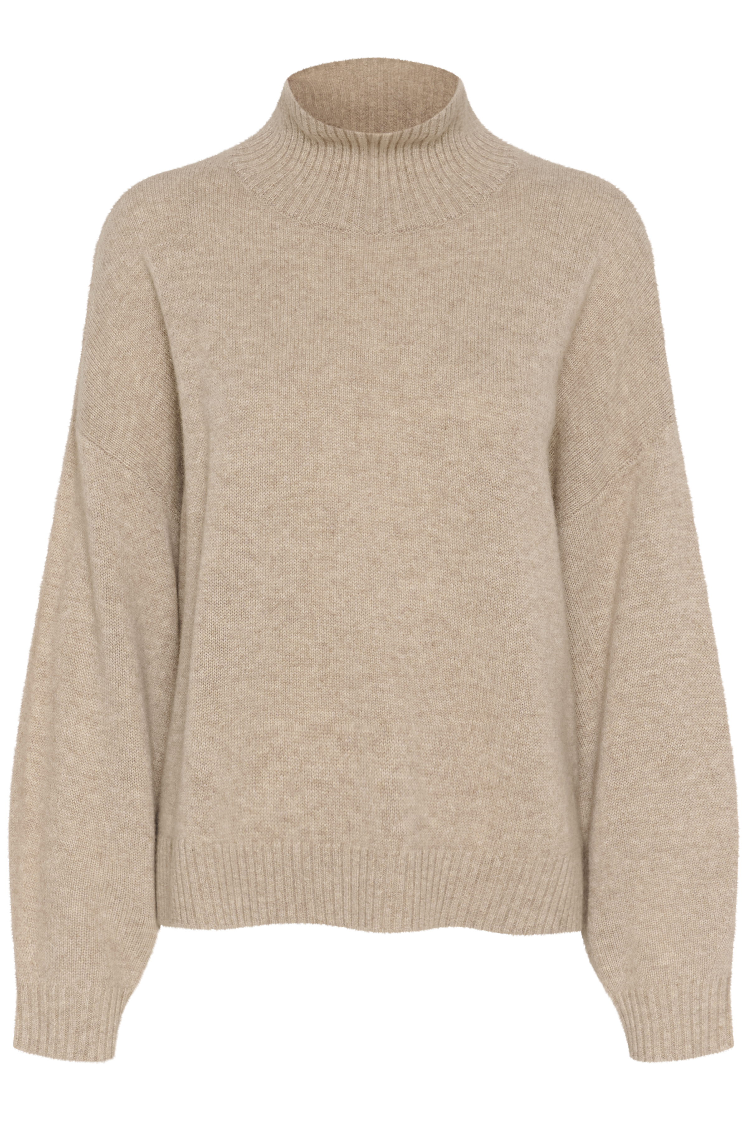 CasiaGZ Cashmere Pullover in river stone melange color