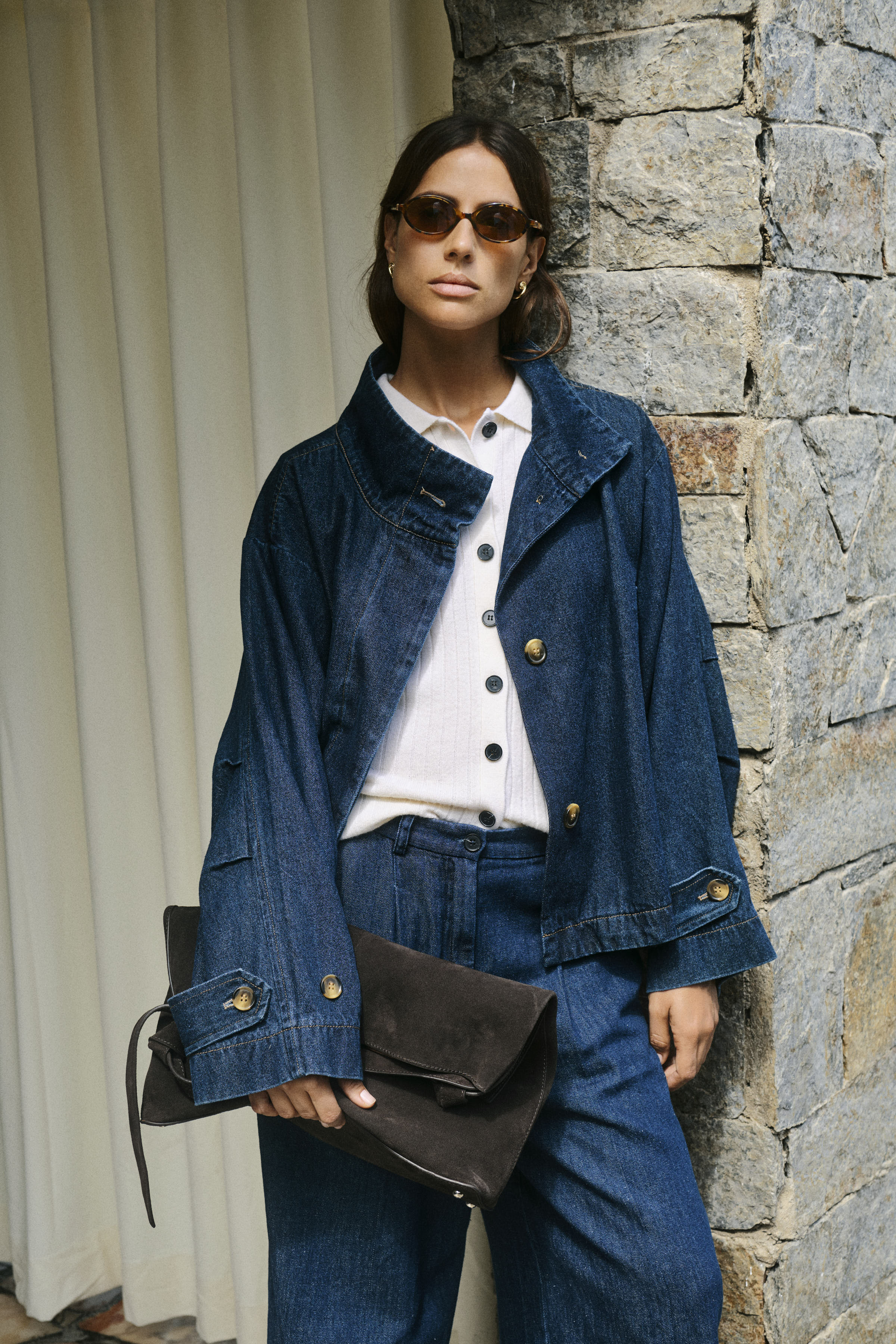 SLJannine Outerwear in dark blue denim cotton