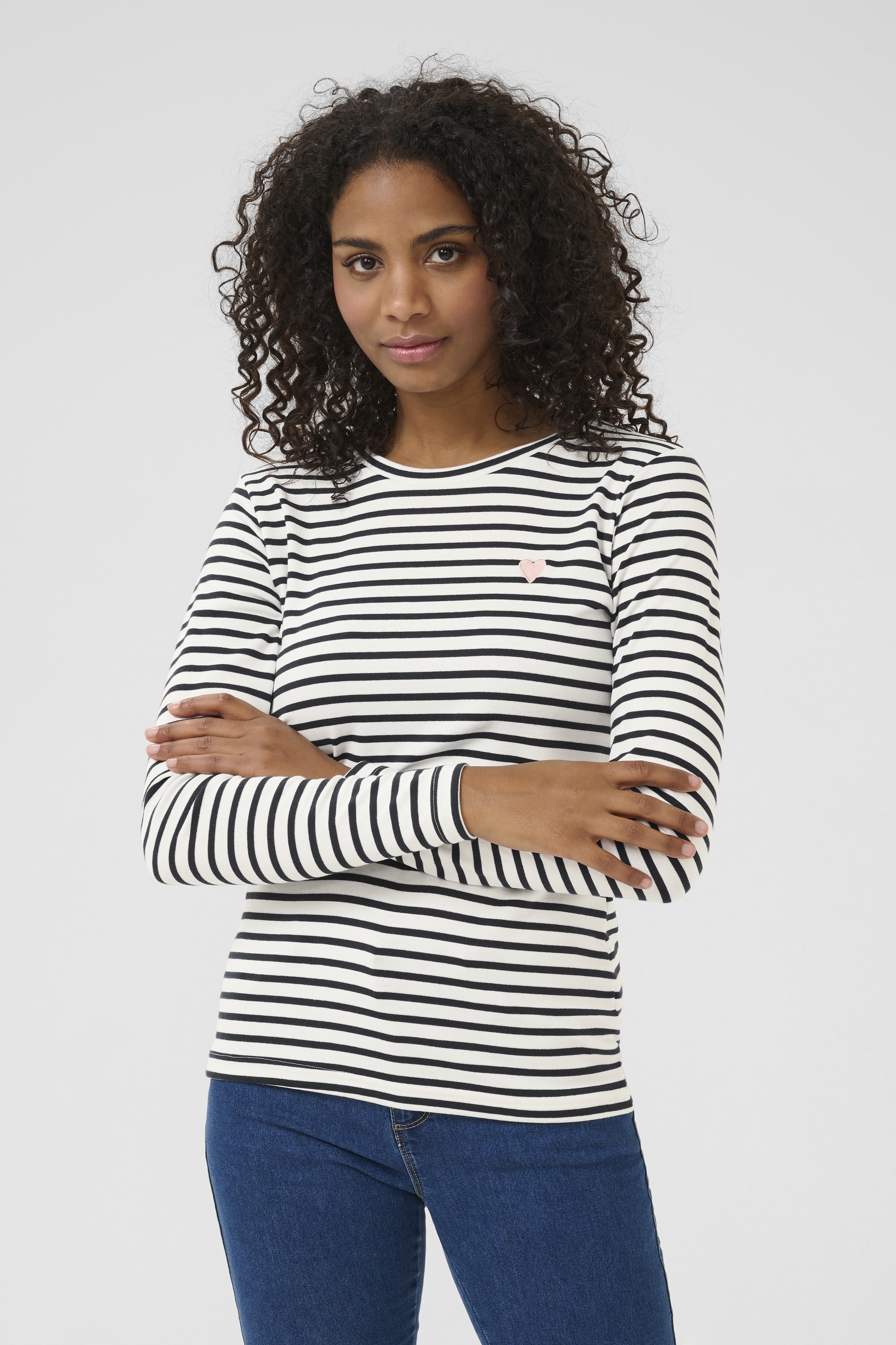 KALiddy T-shirt in chalk / 52737 midnight marine / white colour