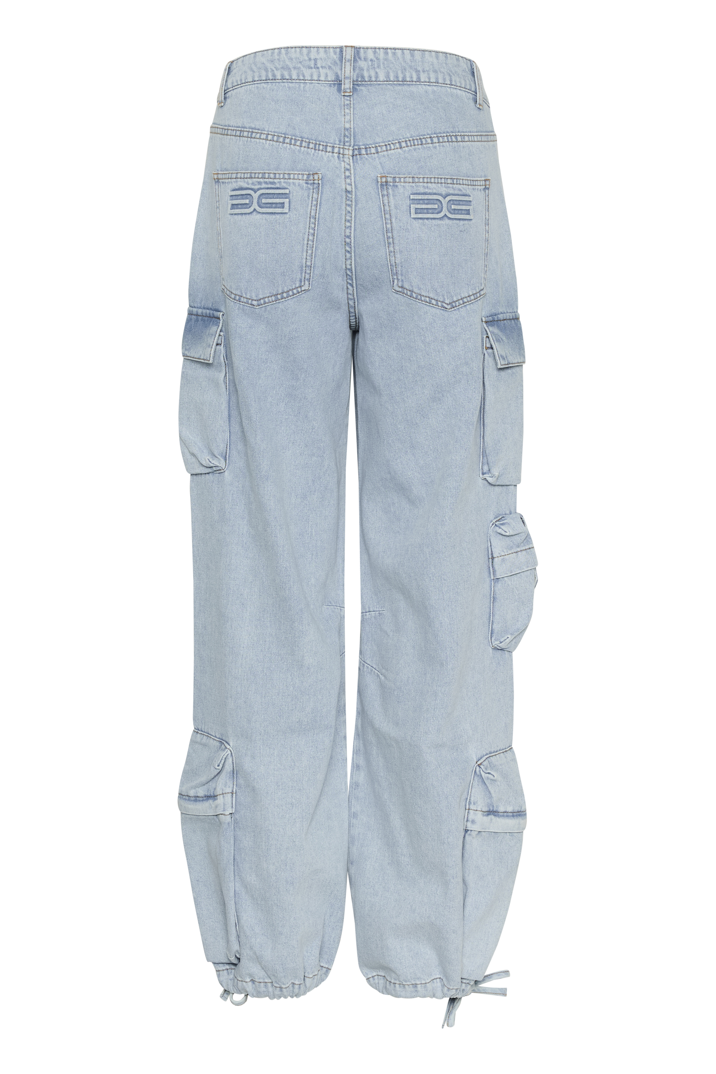 VinnyGZ Cargo trousers in light blue washed cotton