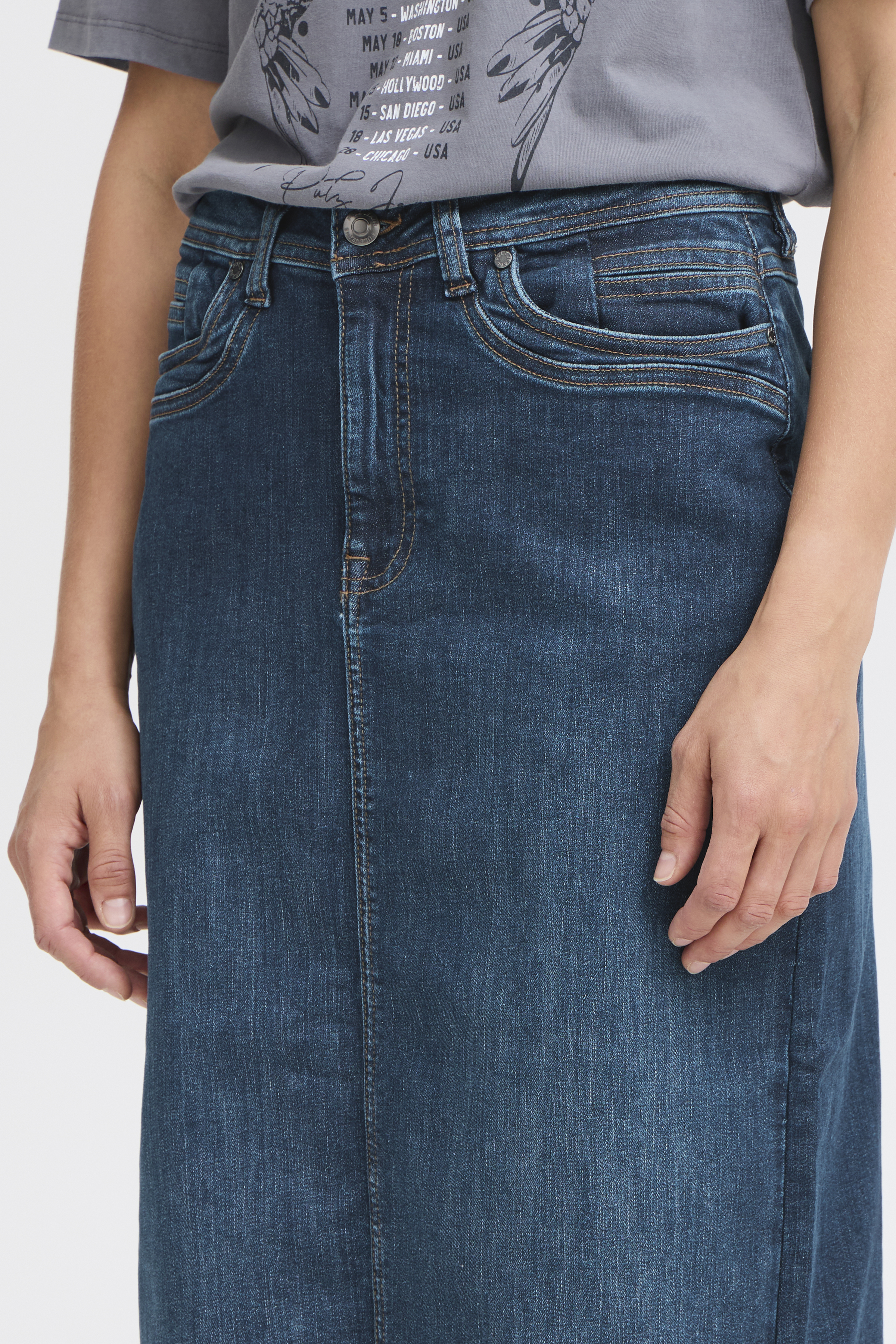 スカート Soor Ploom, filipa skirt dark denim 5y SOORPLOOM Flippa Skirt (Dark Denim) 5y スカート