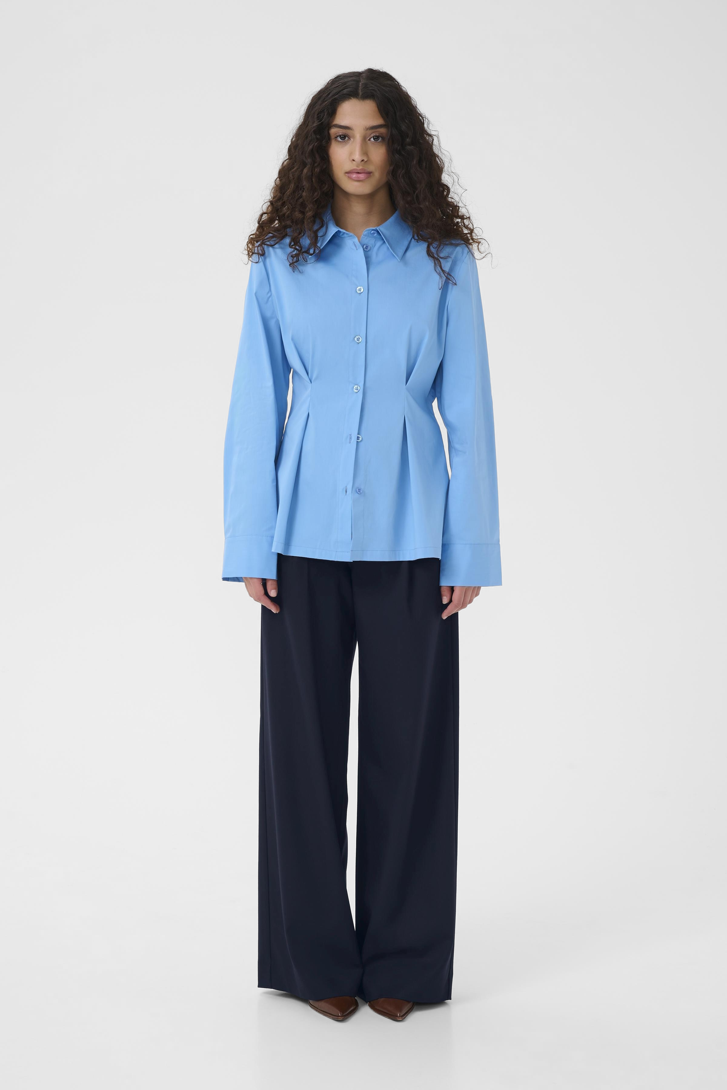 GZpaula Trousers in sky captain / blue color