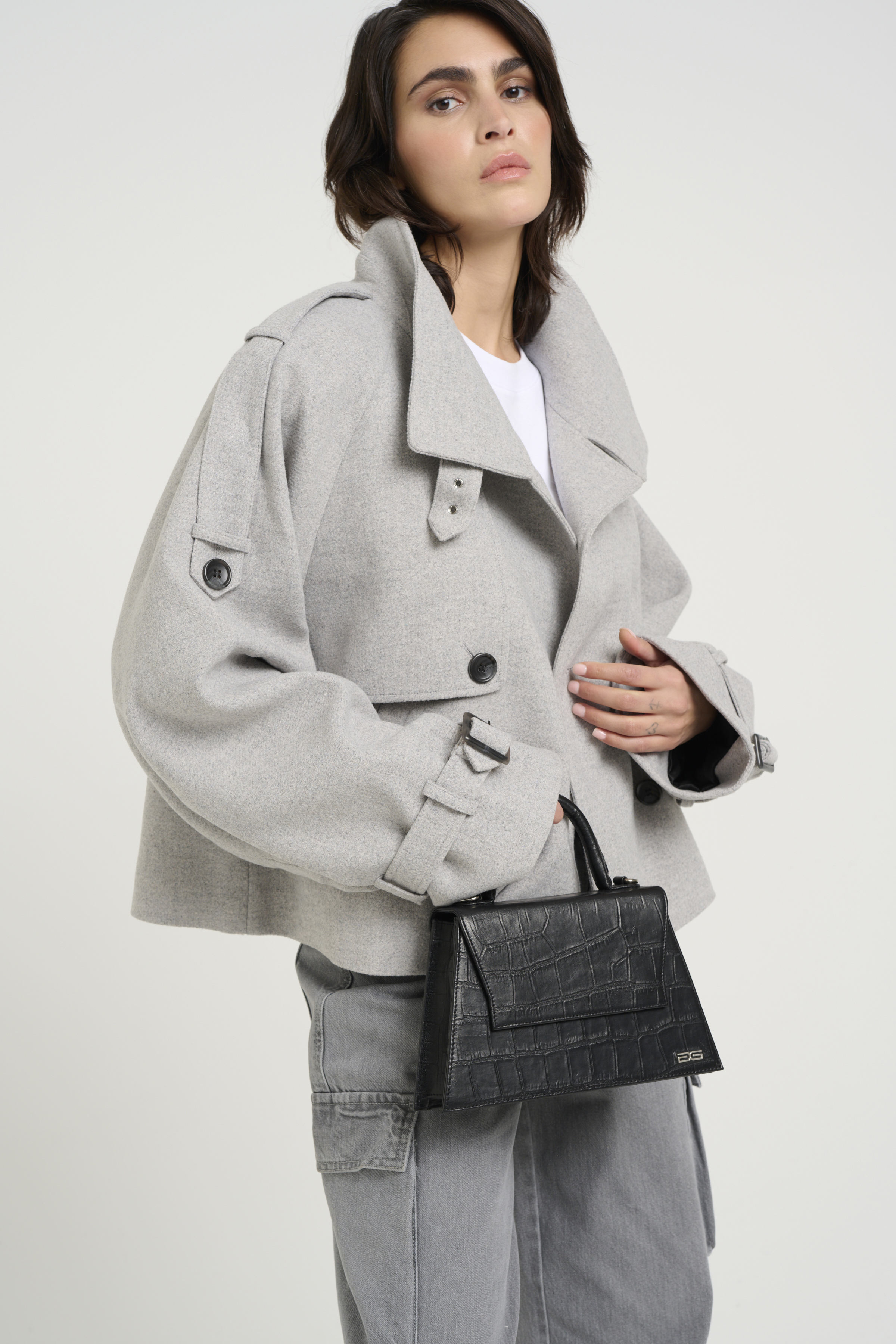 AvicGZ Jacket in grey melange color
