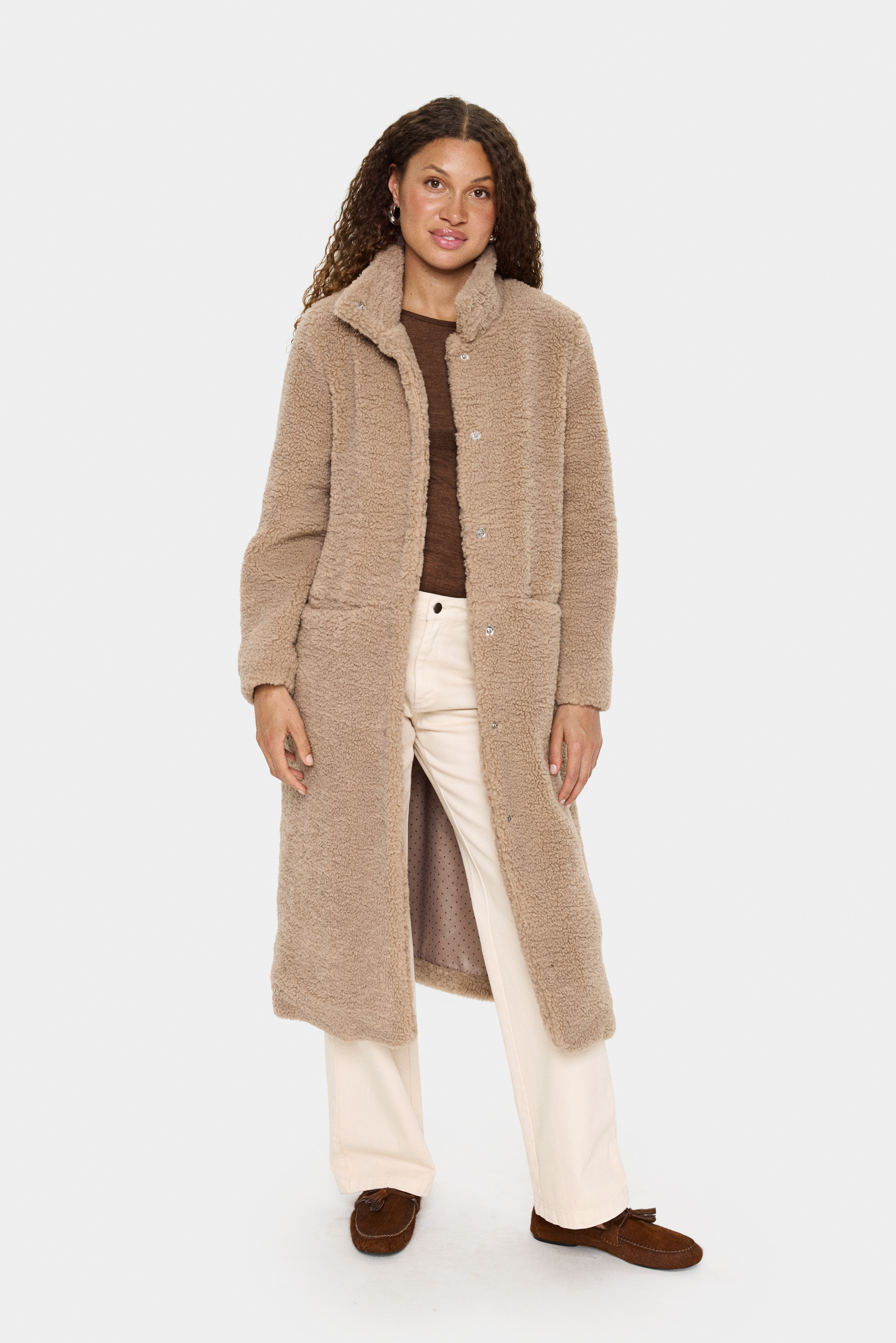 FeliciaSZ Coat in crockery / nature polyester