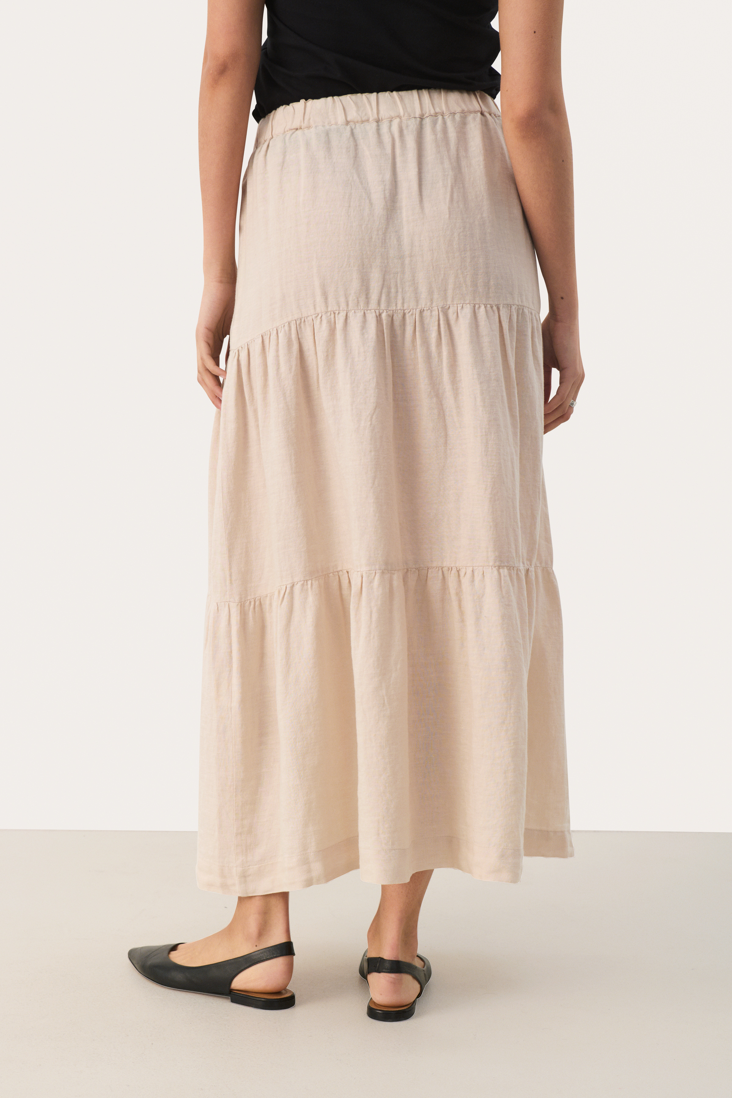 数量限定セール  GetiaPW Two Part | linen white bright in skirt Long 着物・浴衣