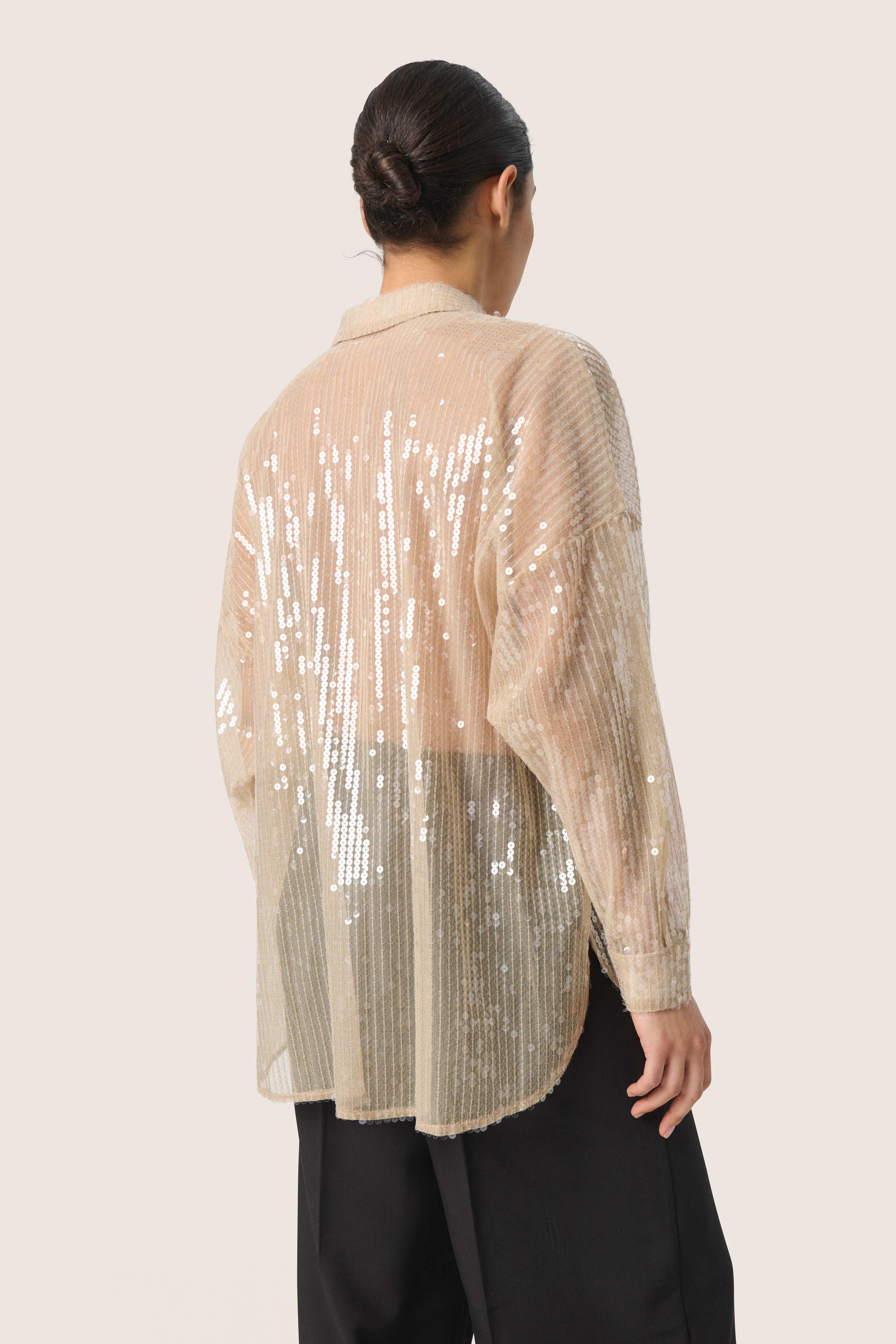 SLCharlee Shirt in spray green / brown polyester