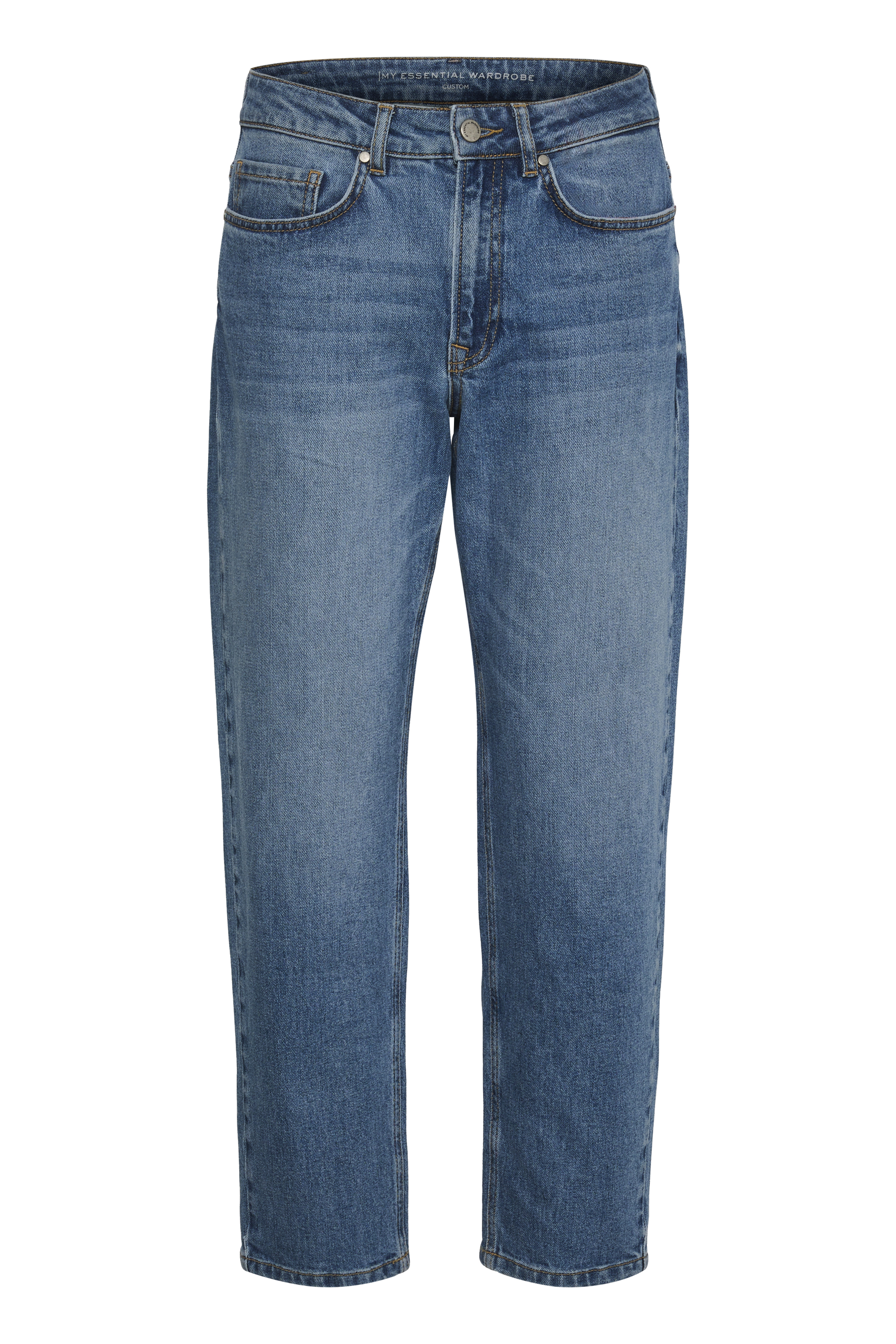 mom。 34 THE MOMMY 139 HIGH TAPERED in medium blue retro wash cotton