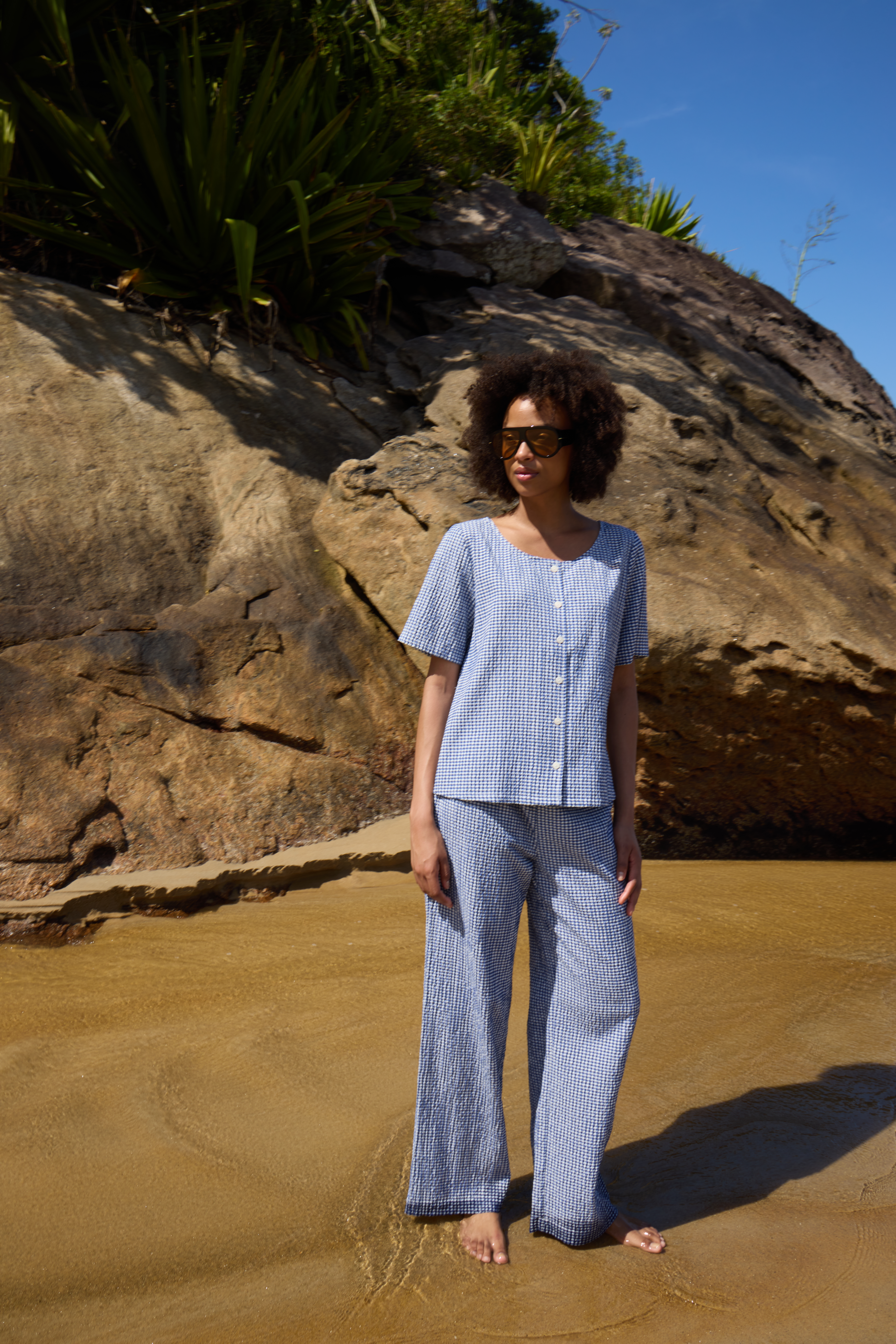 ichi•ichi ICHI YOU ABOUT | Închis Albastru pe 'IHKate' Pantaloni leg Wide その他