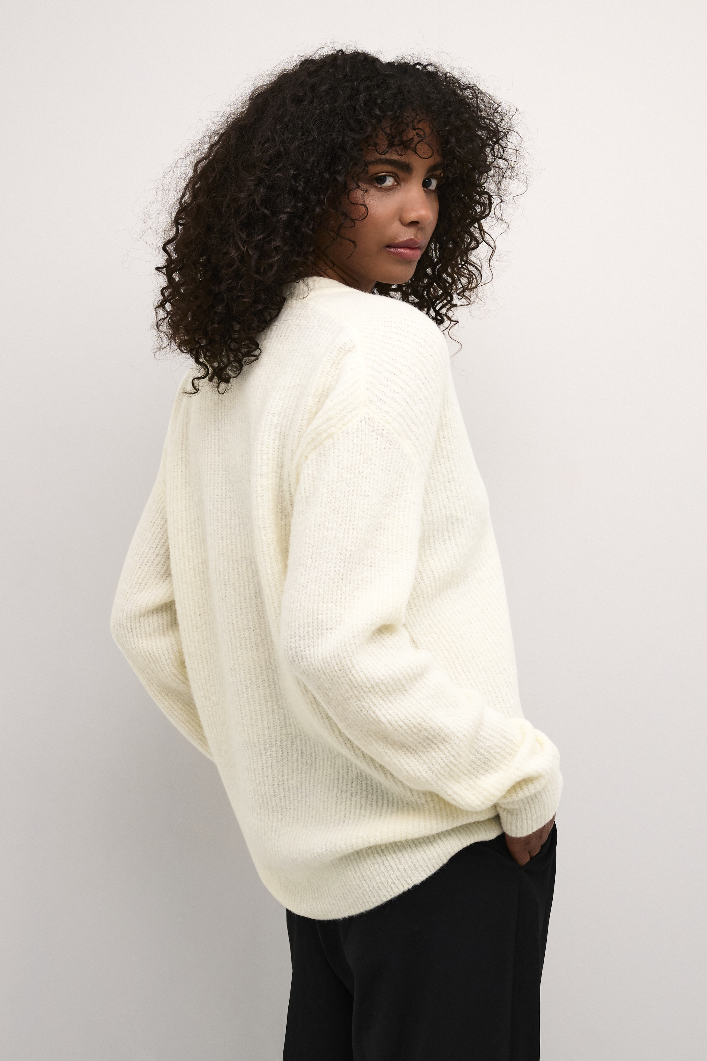 DebbieKB Cardigan in egret colour