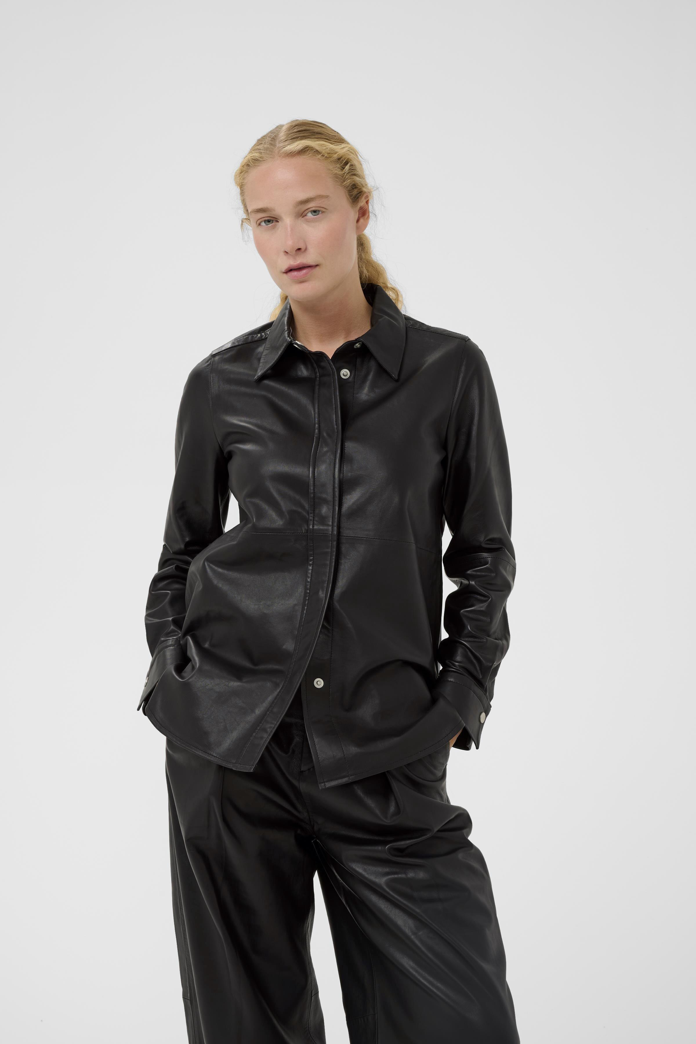 美品✨　Theory Leather Shirts Sheep Leather Theory Leather Shirts Sheep Leather