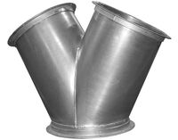 Flanged Y Branch 12 Gauge