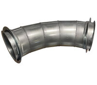 Flanged Long Radius Elbow 14ga