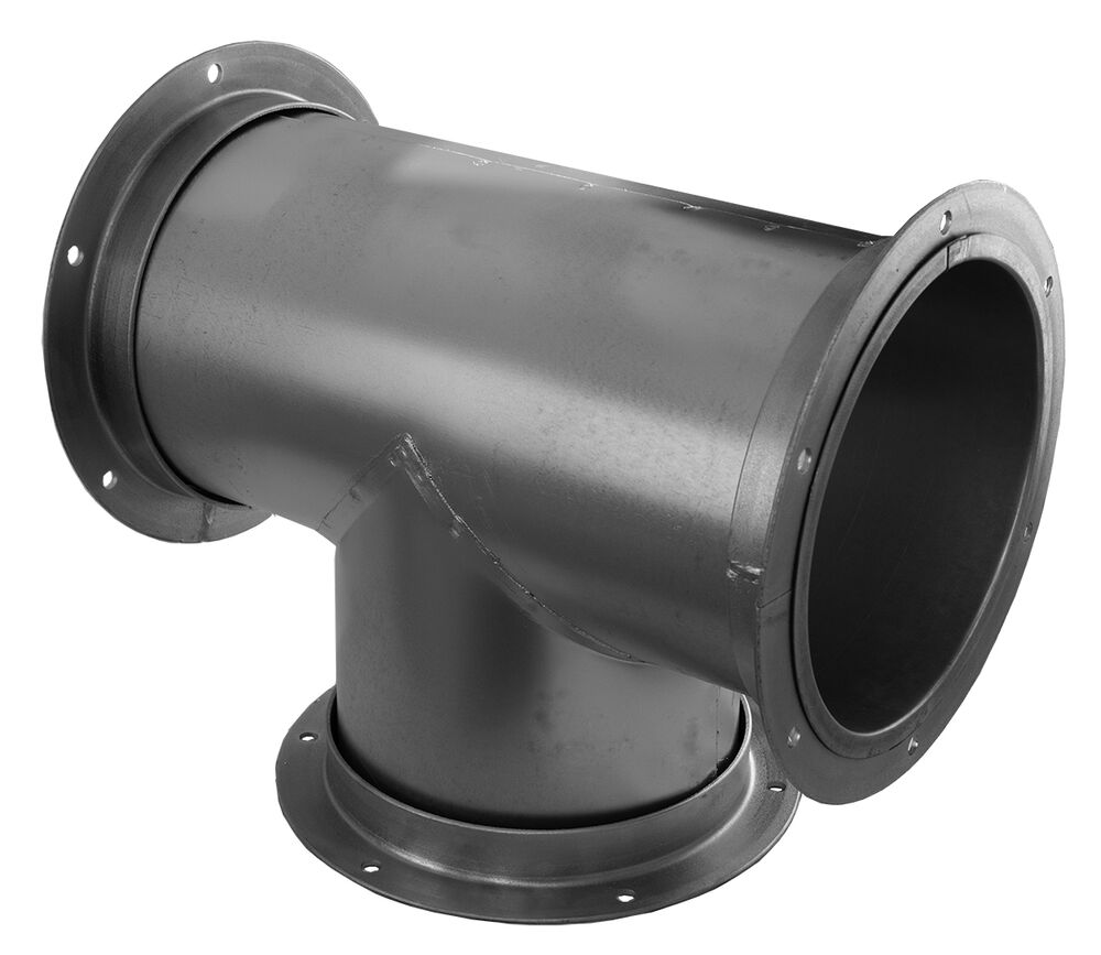 Flanged Tee Branch 16 Gauge