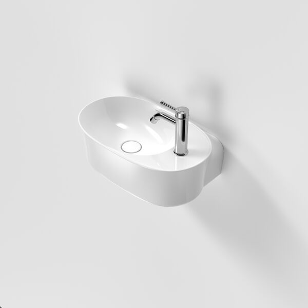 Caroma Riviere Hand Wall Basin - 1 Tap Hole - Coming August 2026