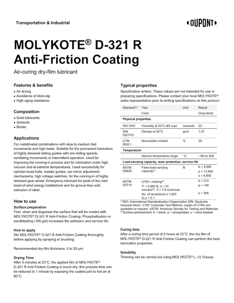 MOLYKOTE D-321_R_Anti-Friction