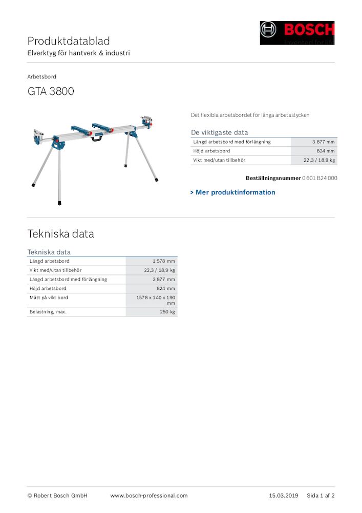 VT-5523 PRODUKTBLAD