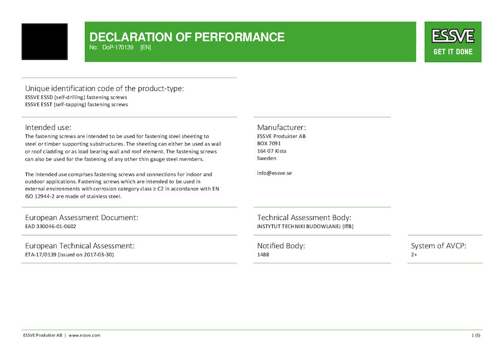 1004608 PRESTANDADEKLARATION EN