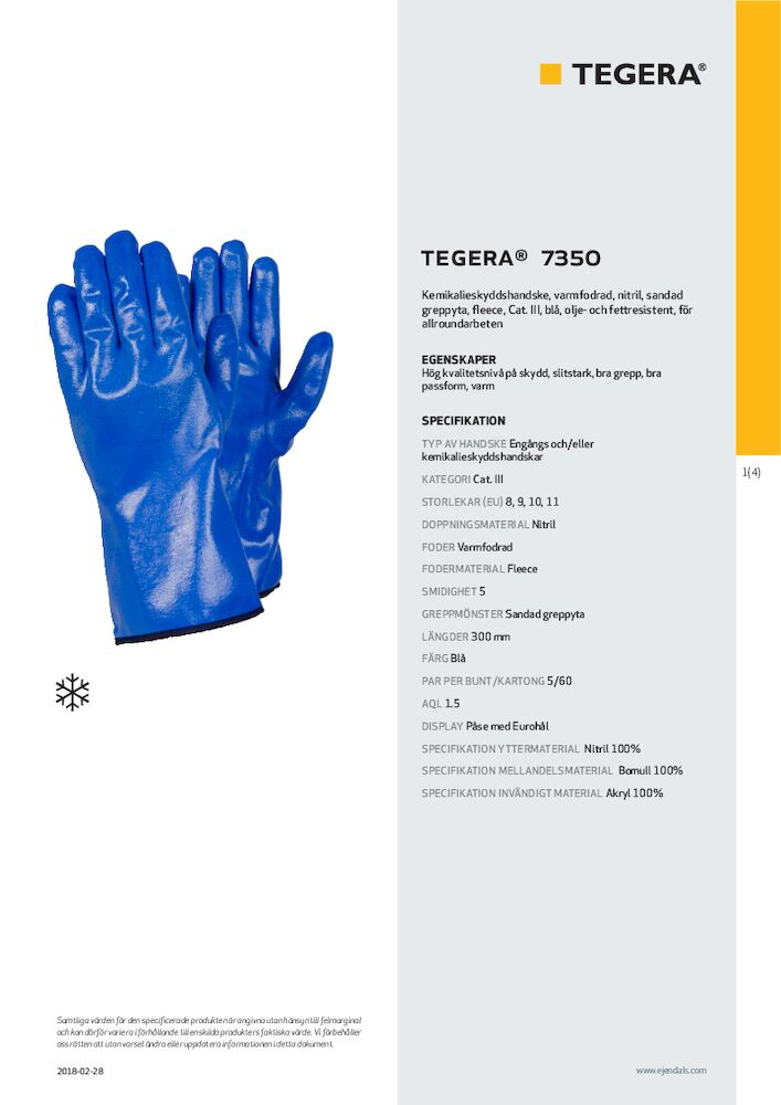 Handske Tegera 7350