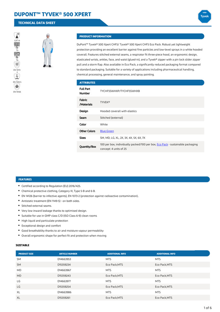 7010_Dupont_Tyvek_500 xpert.pdf