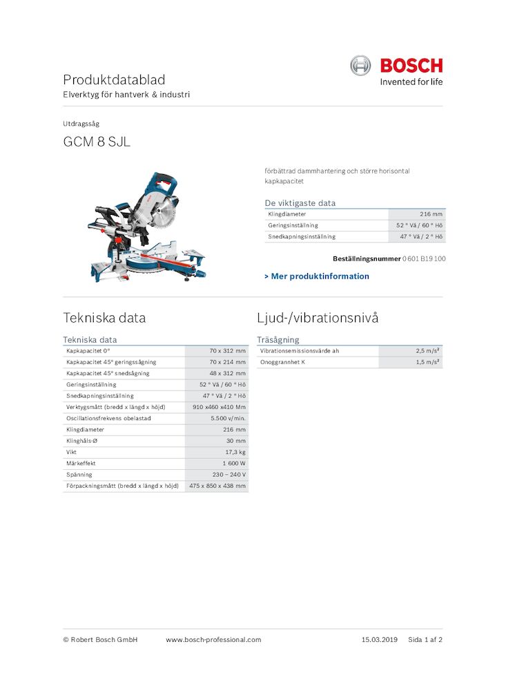 VT-5521 PRODUKTBLAD