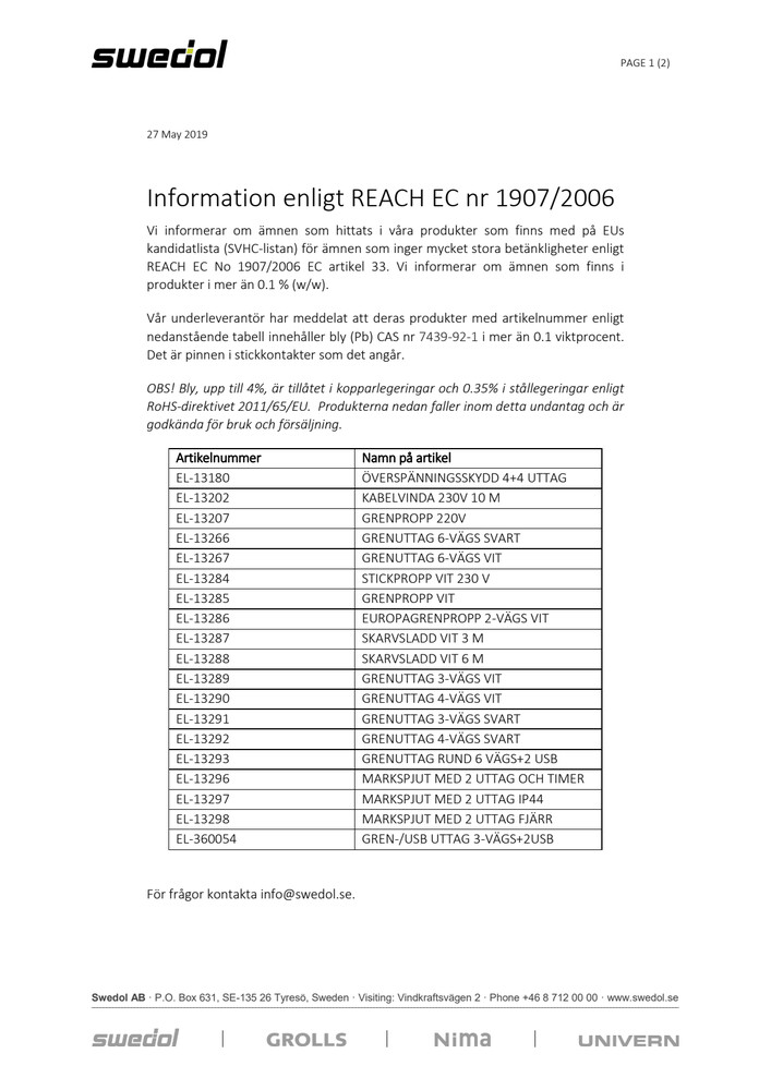 REACH-information
