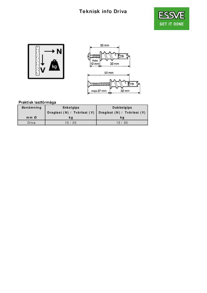 1004654 TEKNISK DATA