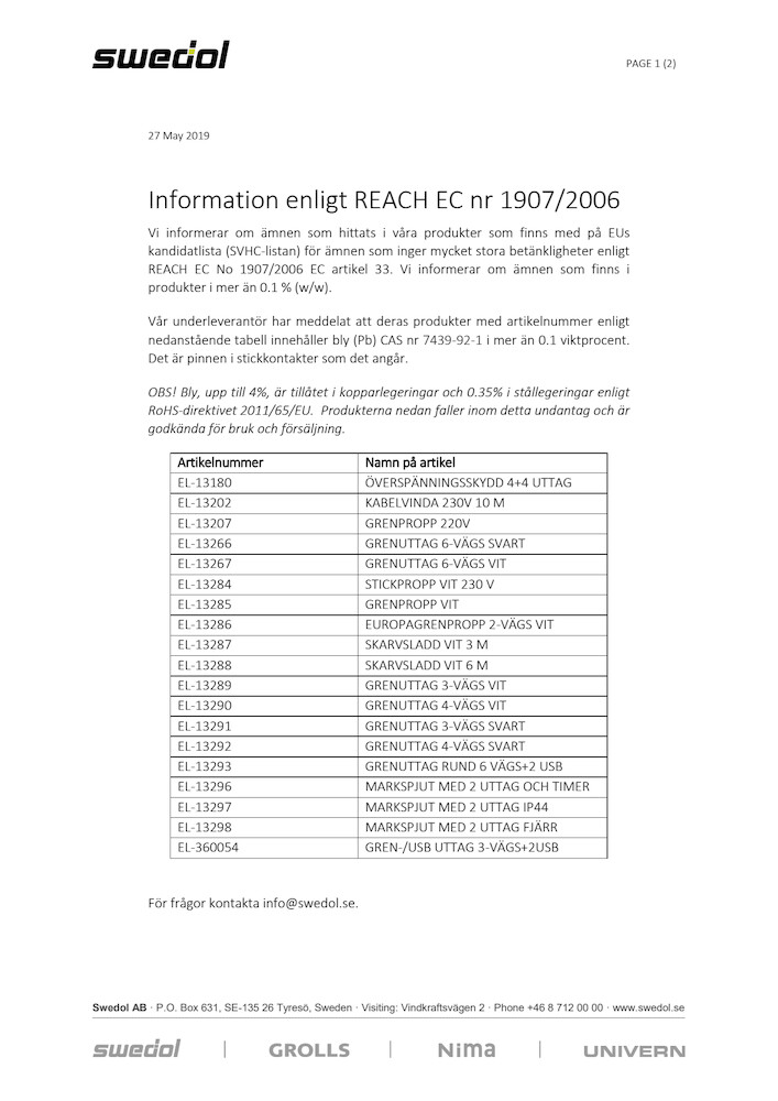 REACH-information