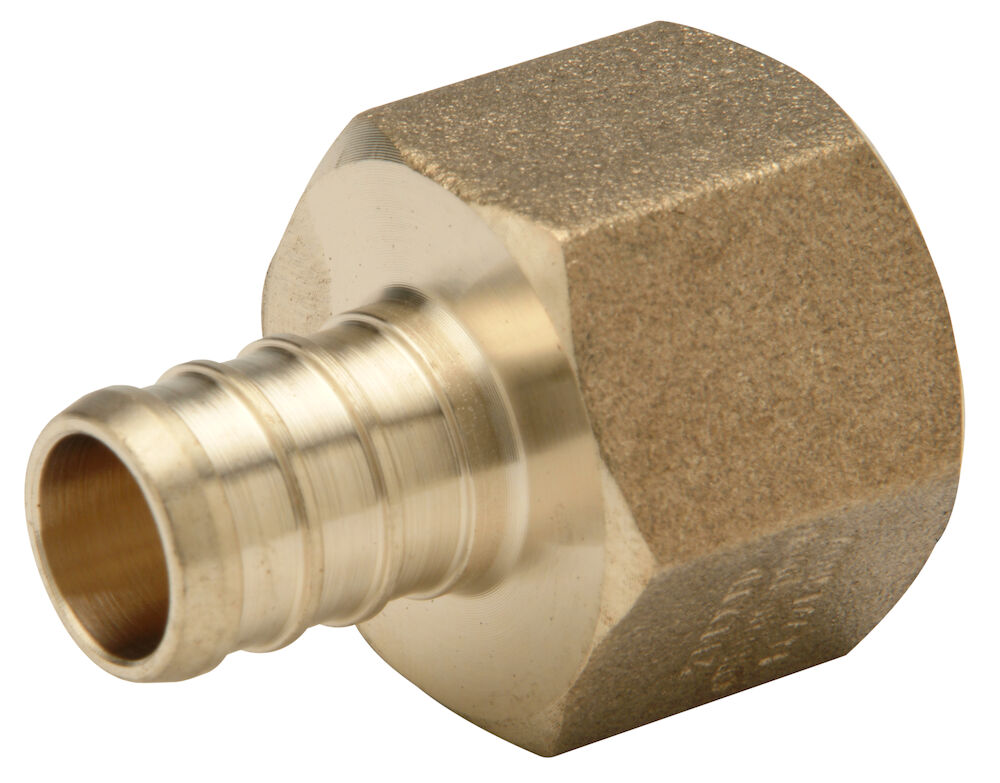 Zurn® QQUFC33GX Adapter, 1/2 in F1807 PEX Barbed x 1/2 in FPT, Brass