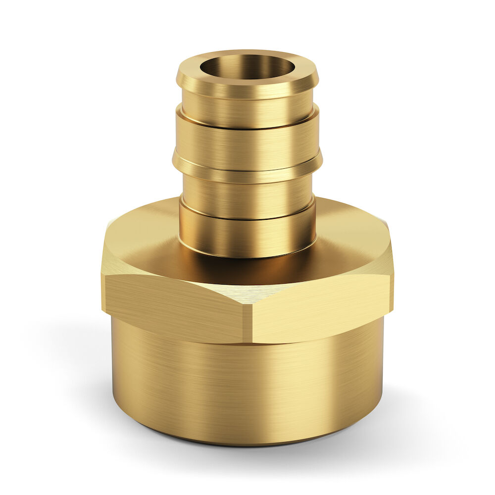 Zurn® QEUFC_GX Series QEUFC33GX Adapter, 1/2 in Expansion PEX x 1/2 in FPT, Brass